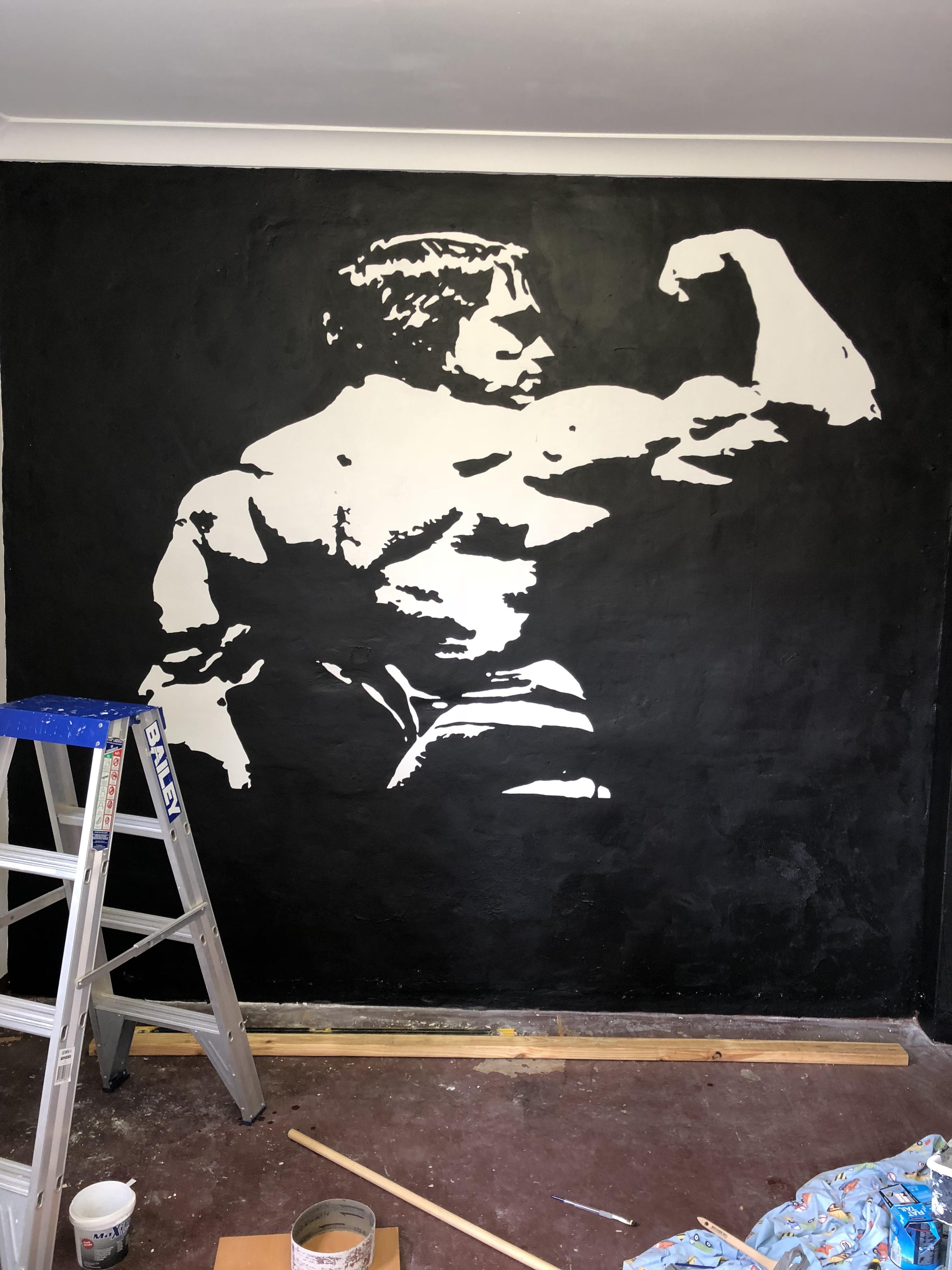 My home gym mural r/streetart