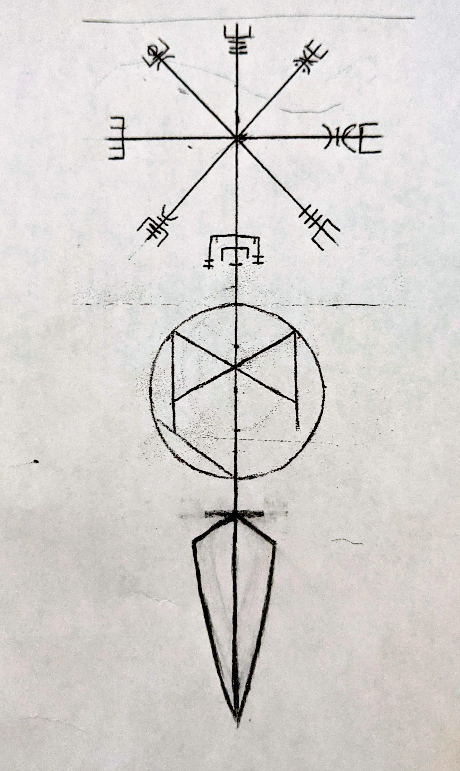 I Drew This Sketch For A Tattoo Idea And Was Wondering If I Could Put Any Runes Or Details Into The Spear, Gungnir, That Would Be "Accurate" To A Nordic, Or Pagan 3191_x_1906_jpg