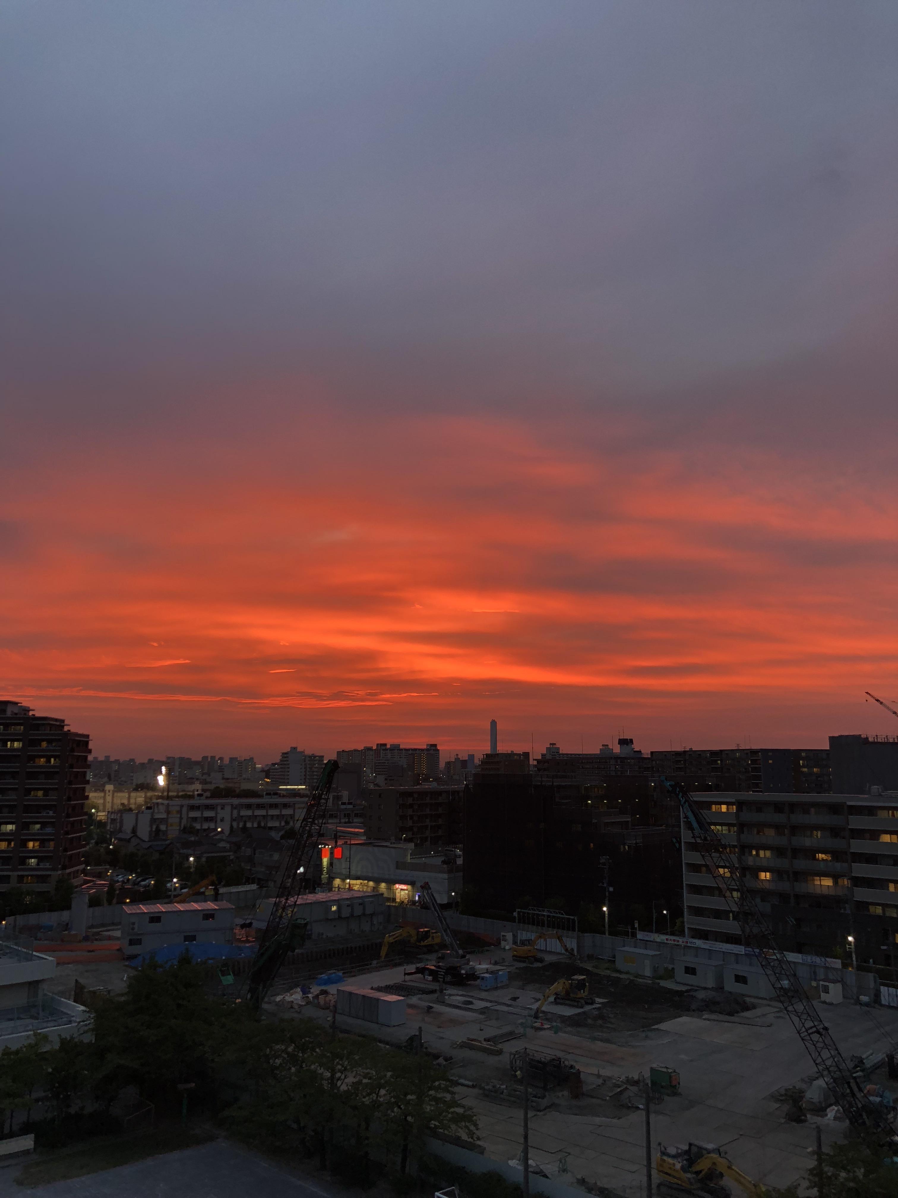 Sunset view from my apartment r/pics