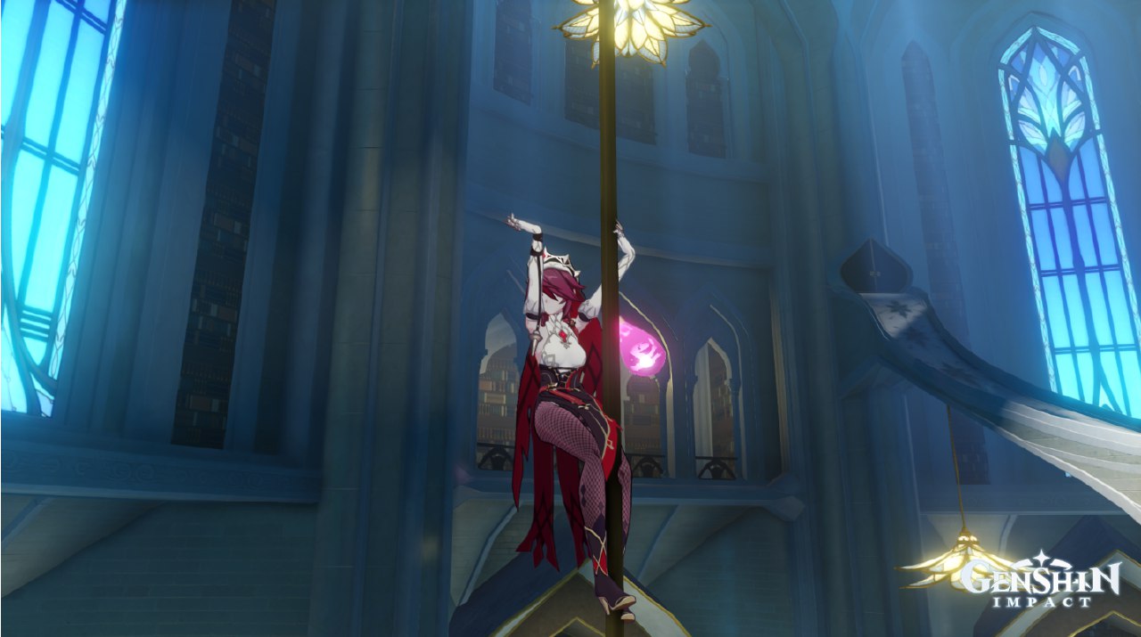 you can poledance in akademiya Genshin_Impact