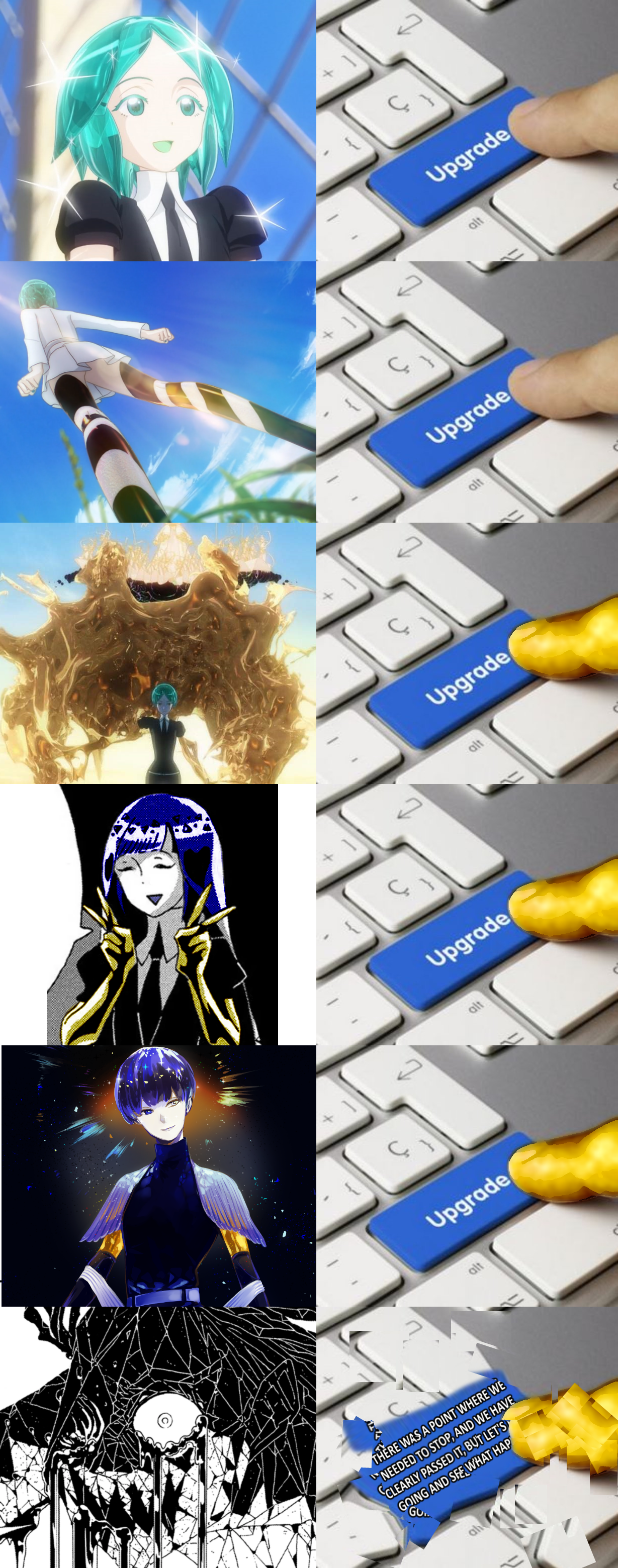 [Houseki no Kuni manga spoilers] chapters 185 in a nutshell r/Animemes