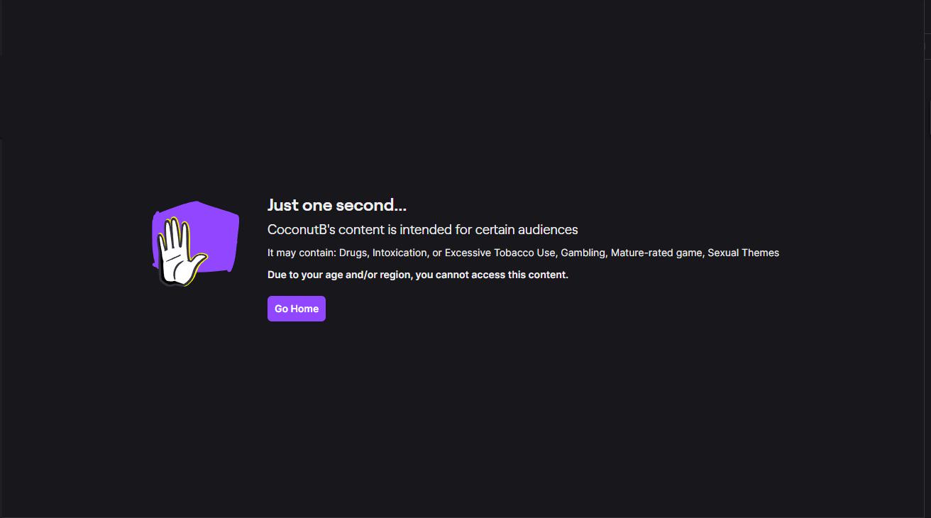 Twitch content restriction? r/Twitch