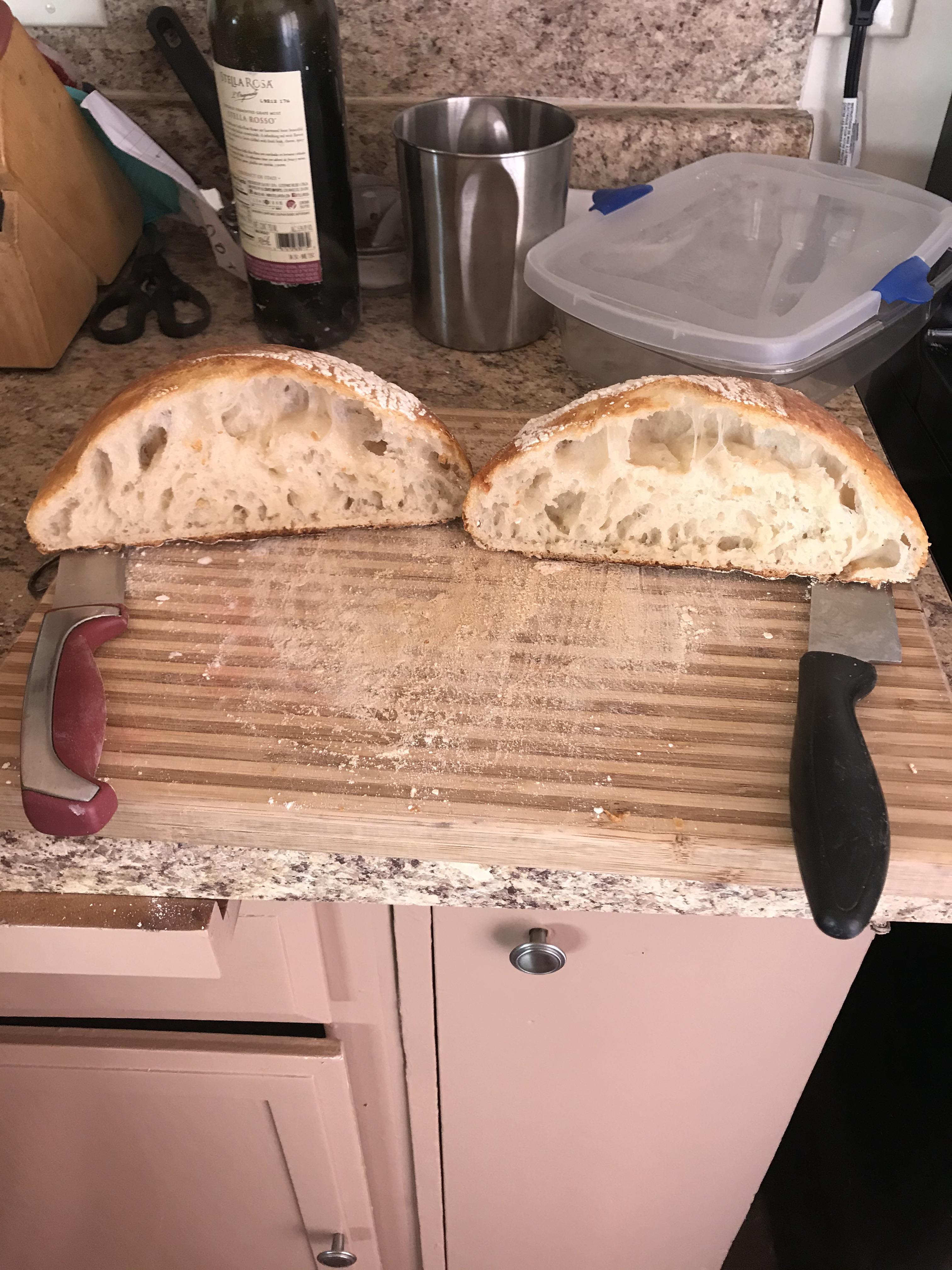 My 2nd loaf , I used the Joshua Weissman recipe for the “no kneed