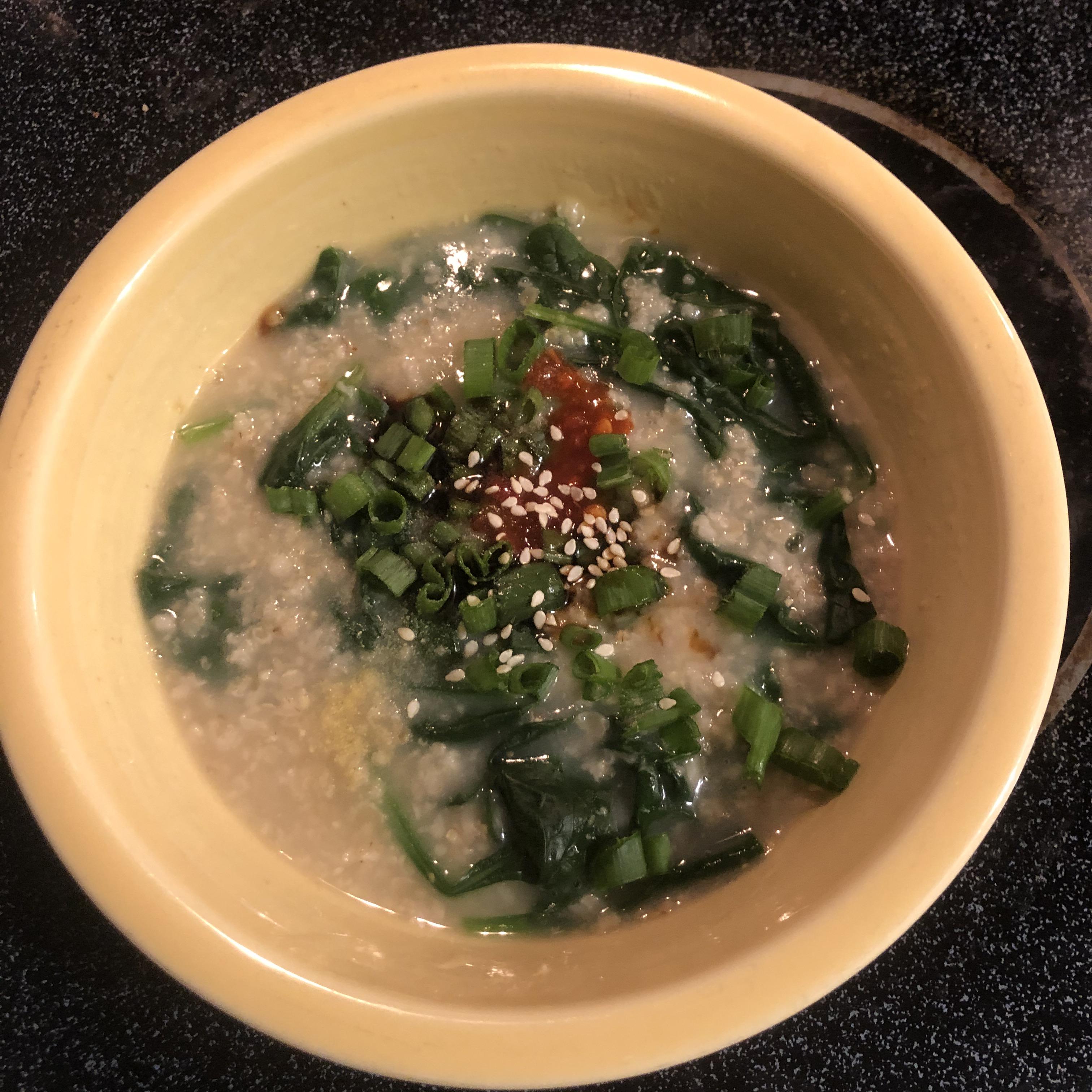 how do y’all feel about savory oats? soy sauce, sesame oil, garlic