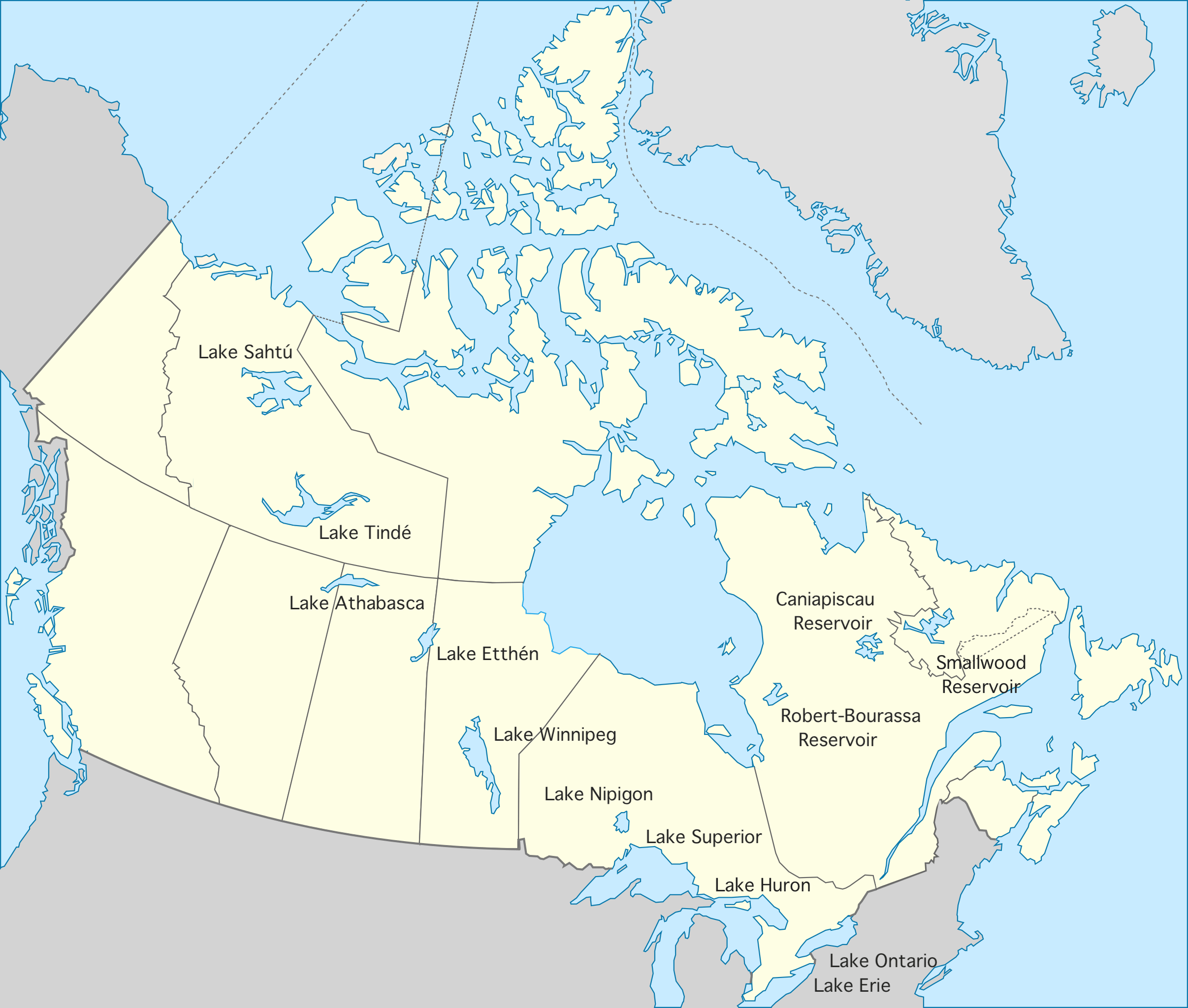 Lake Athabasca Map