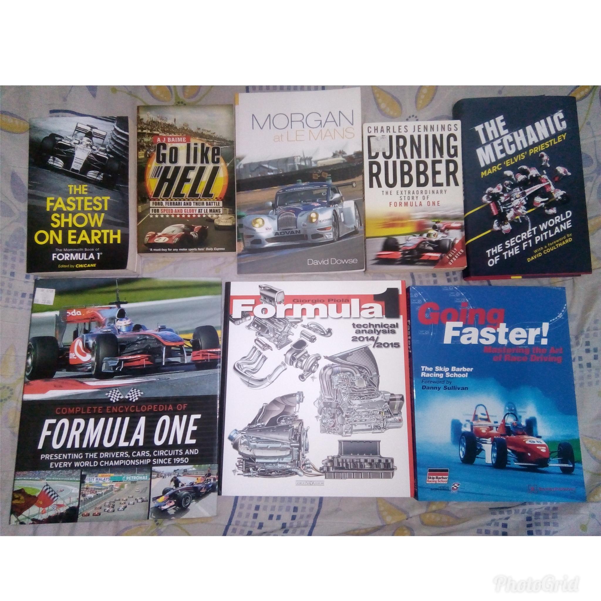 My Formula 1 and auto racing book collection. r/formula1