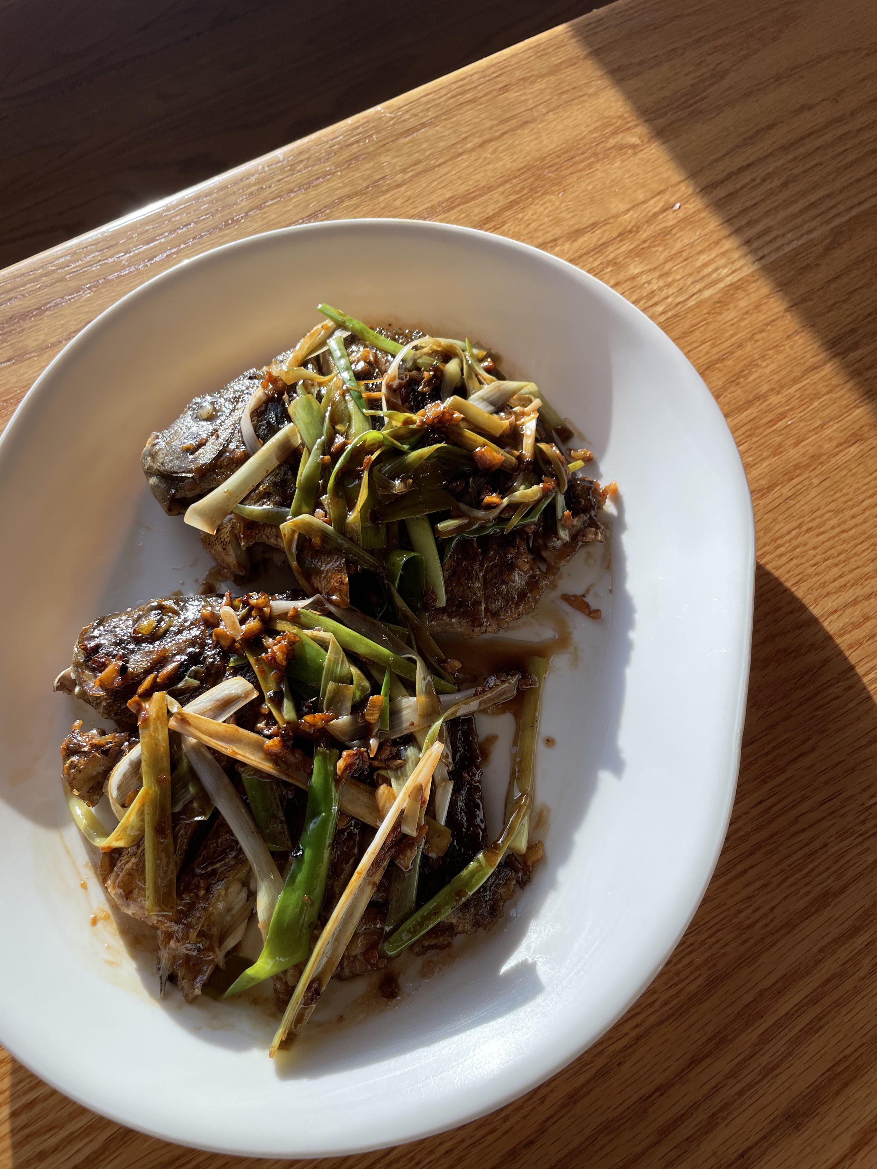 Chinese style braised spade fish r/Fishing