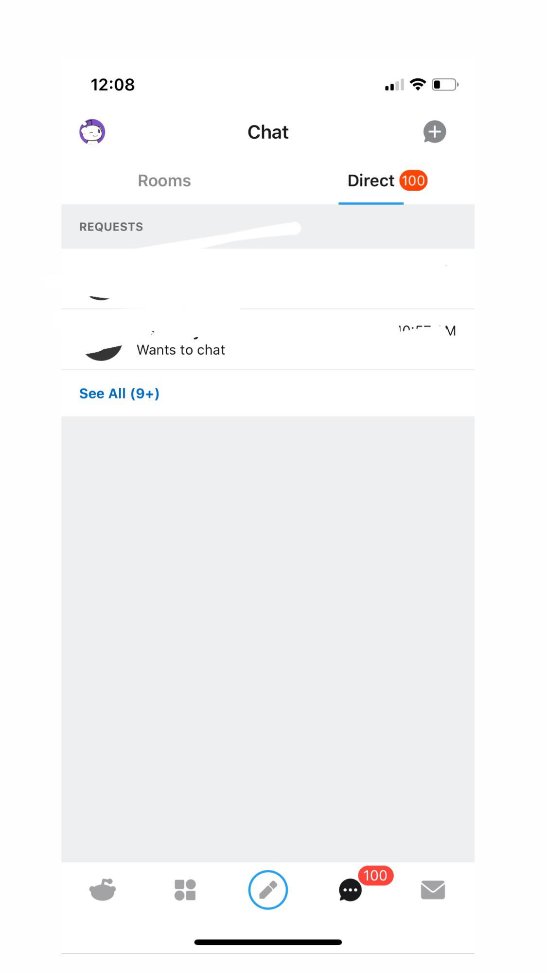 How can I view all my chat requests? It seem I can only view the recent