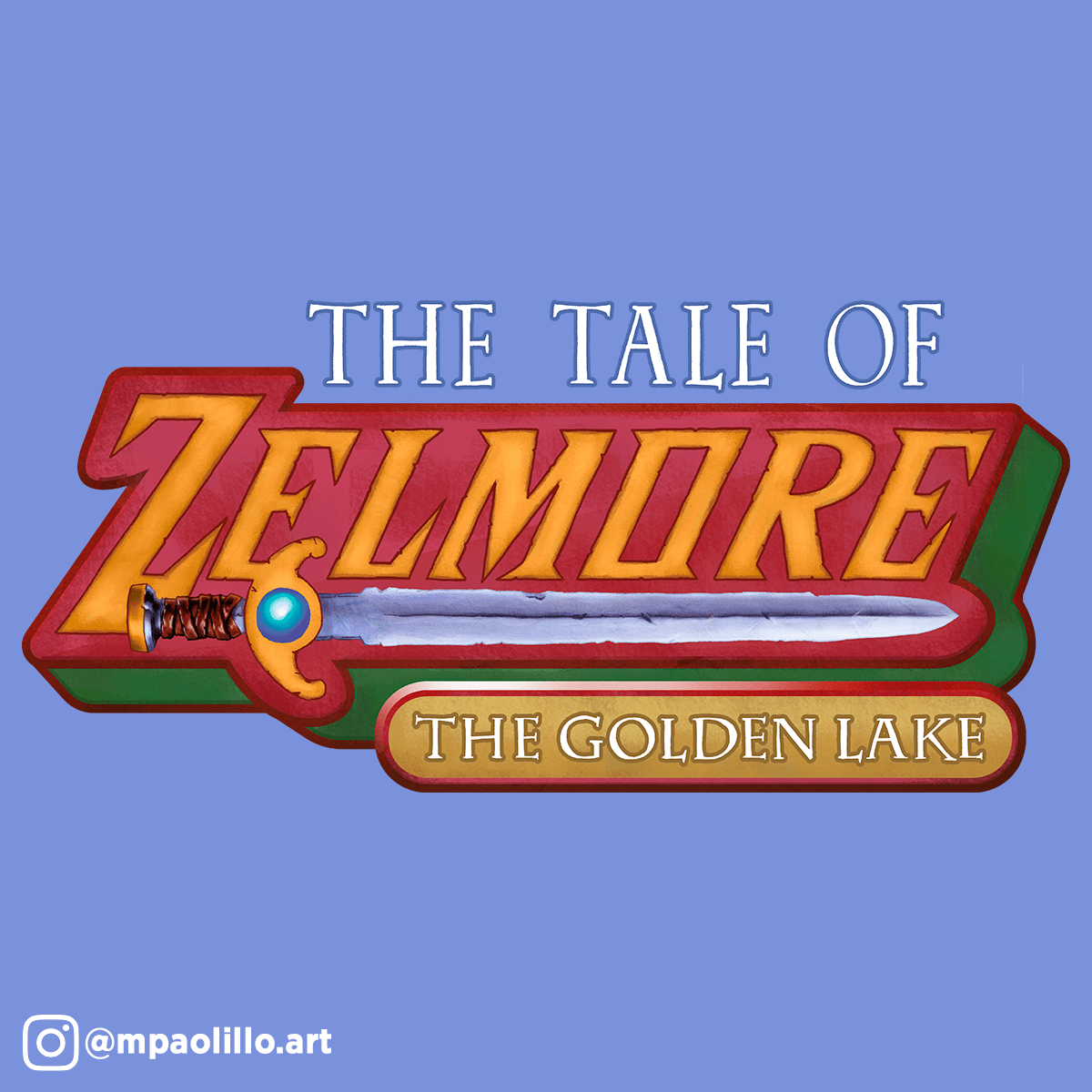 [OC] The Tale of Zelmore The Golden Lake Logo by me r/zelda