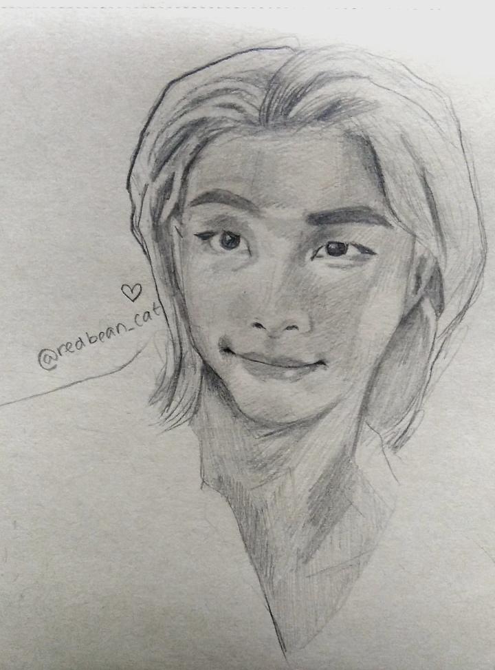 from Hyunjin's latest live. I enjoyed drawing his eyes! ^^ r/straykids