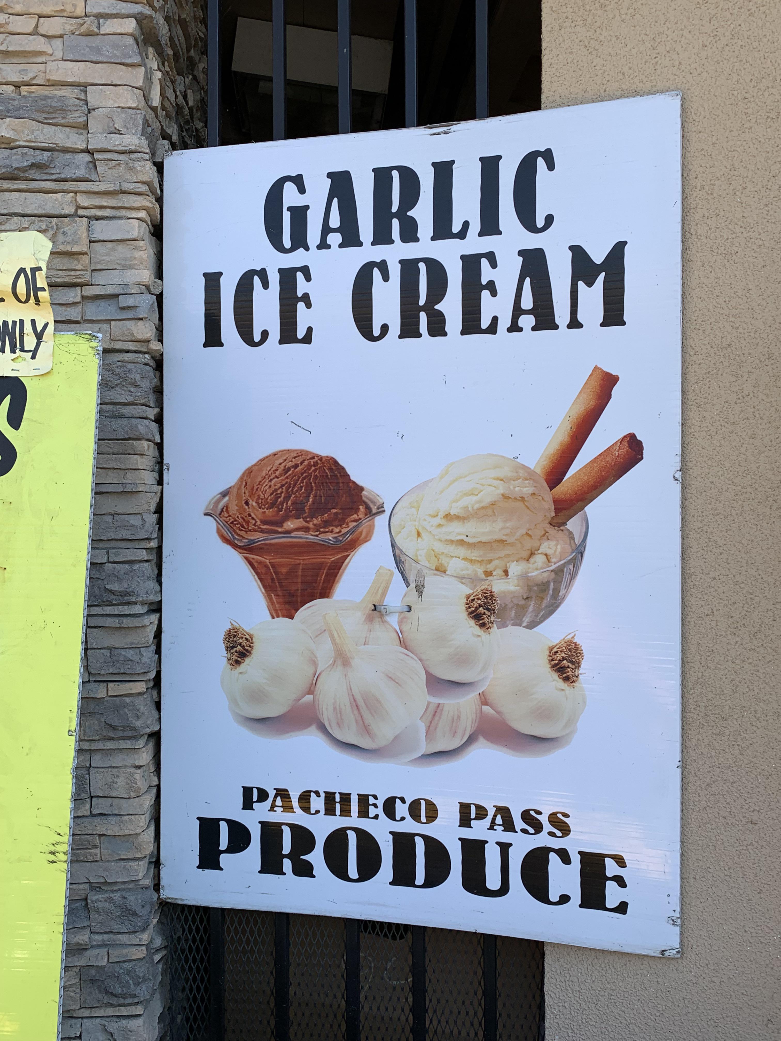 Garlic flavored ice cream r/pics
