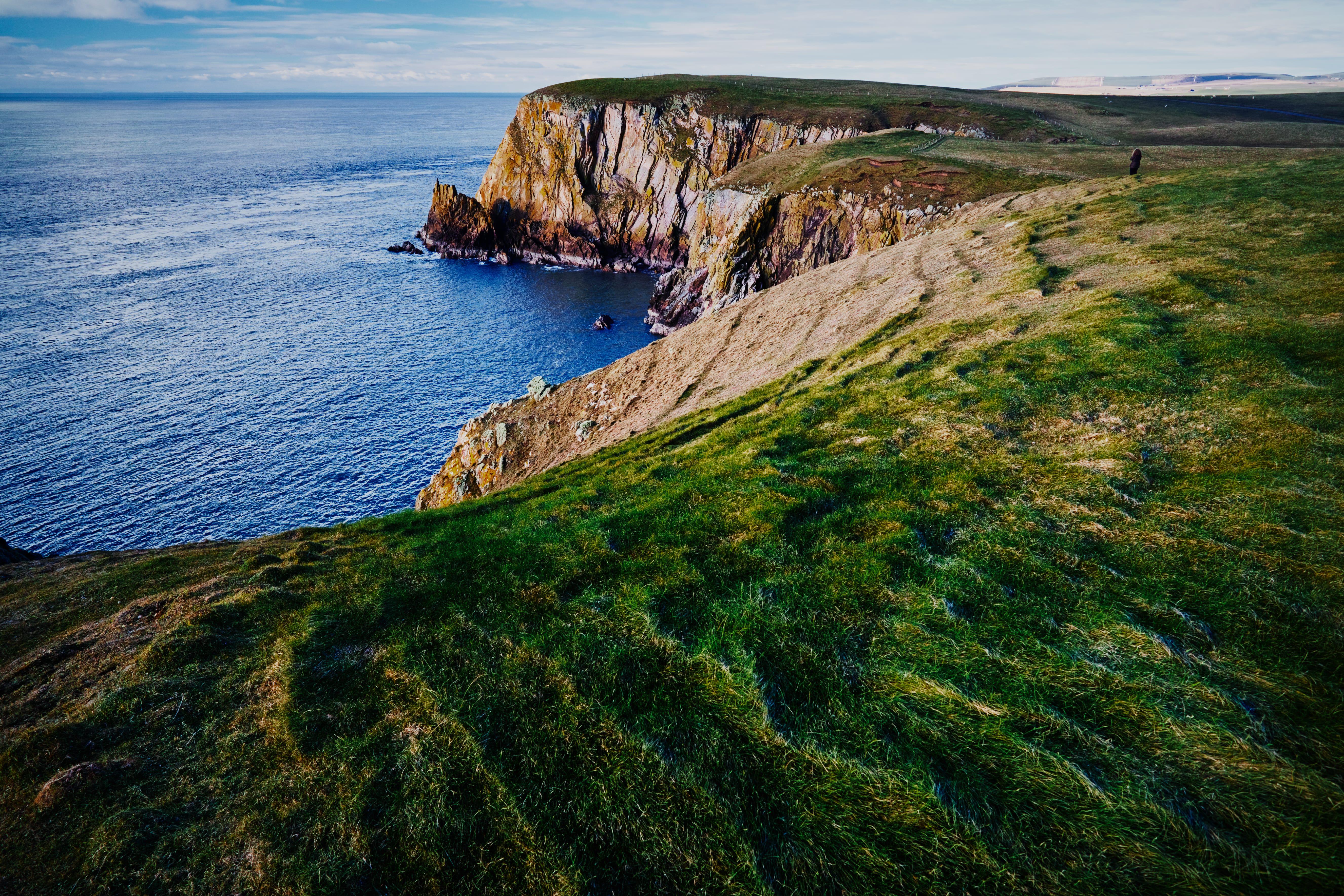 Reworked a shot from February 2018, hiking along the cliff tops on the