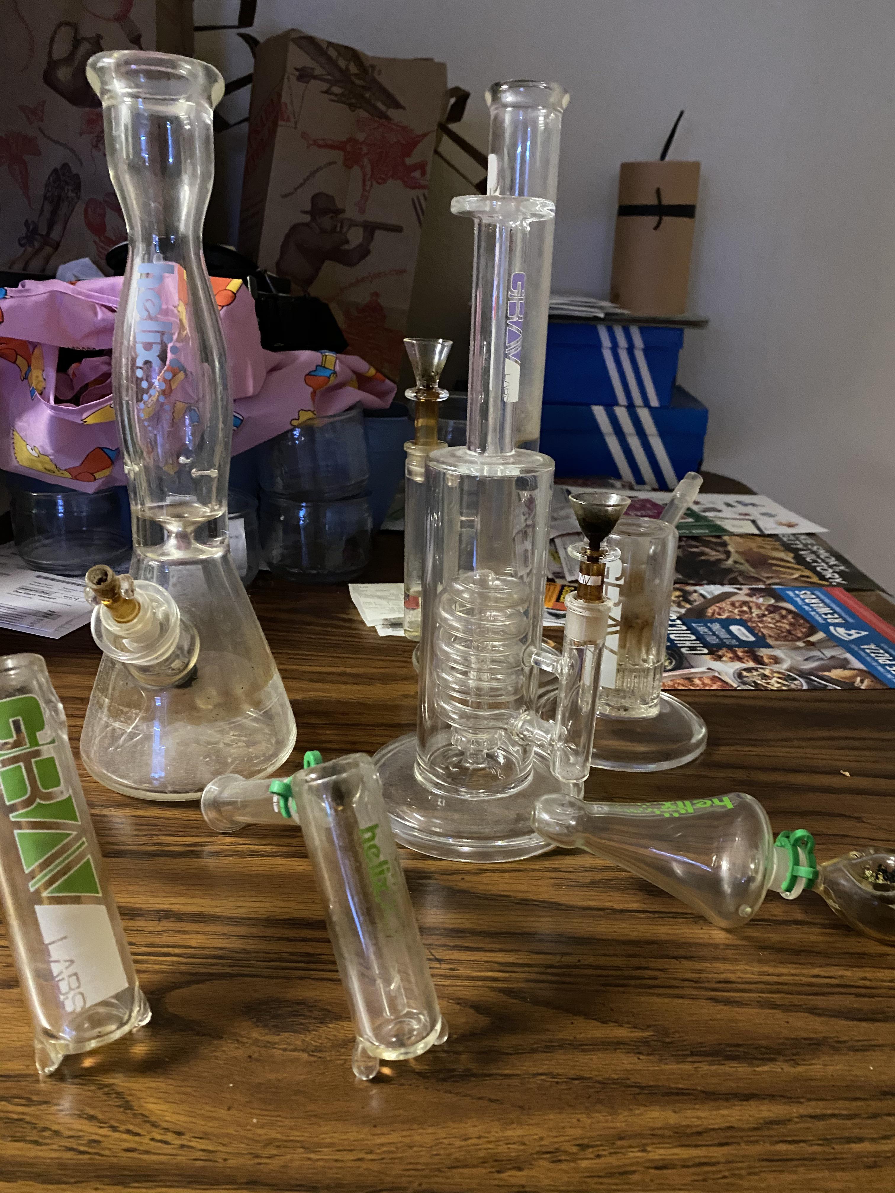 How do I clean these!? No matter what I use (alcohol, bong cleaner