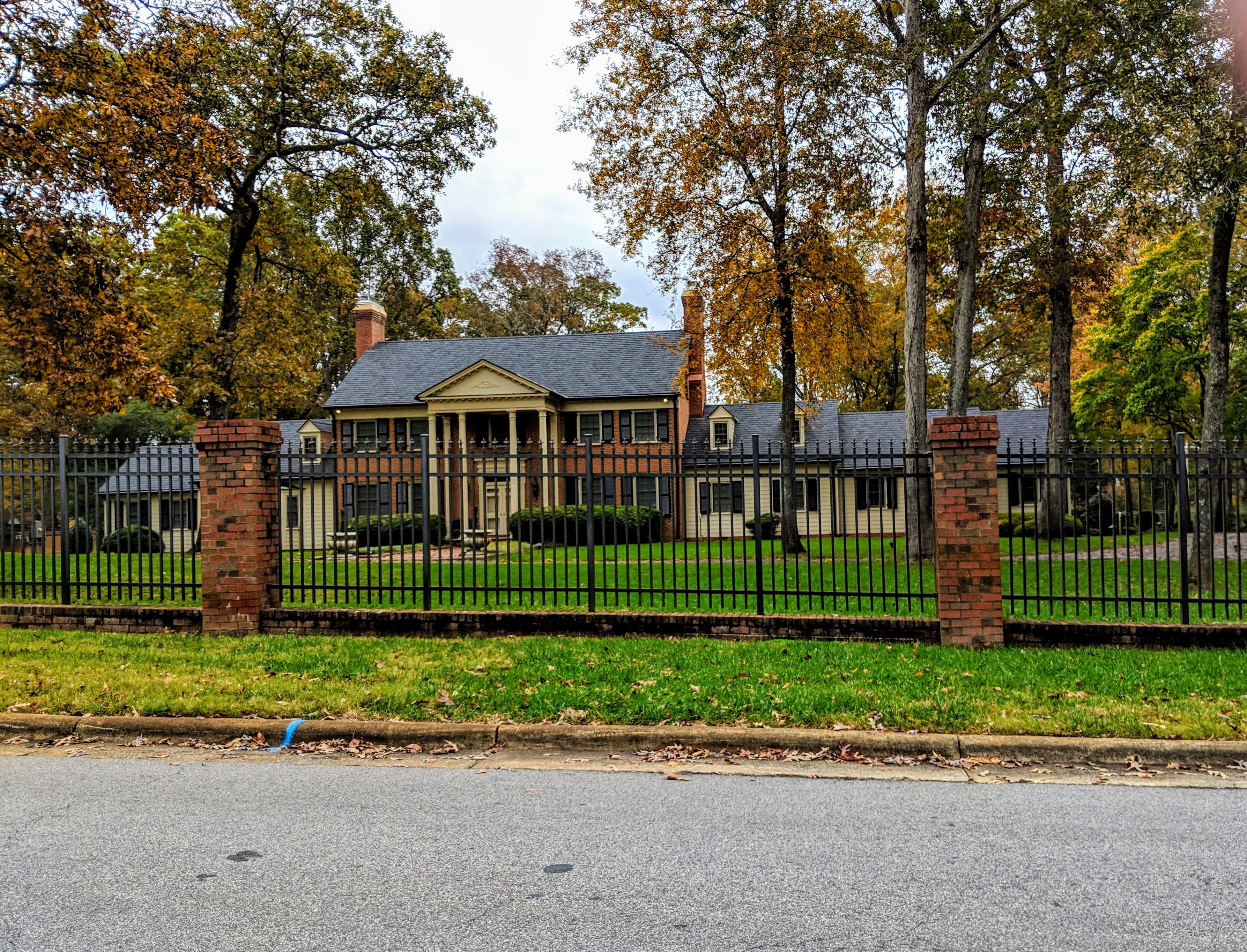 Totally manicured lawn and basically abandoned AMWAY house in Chapel