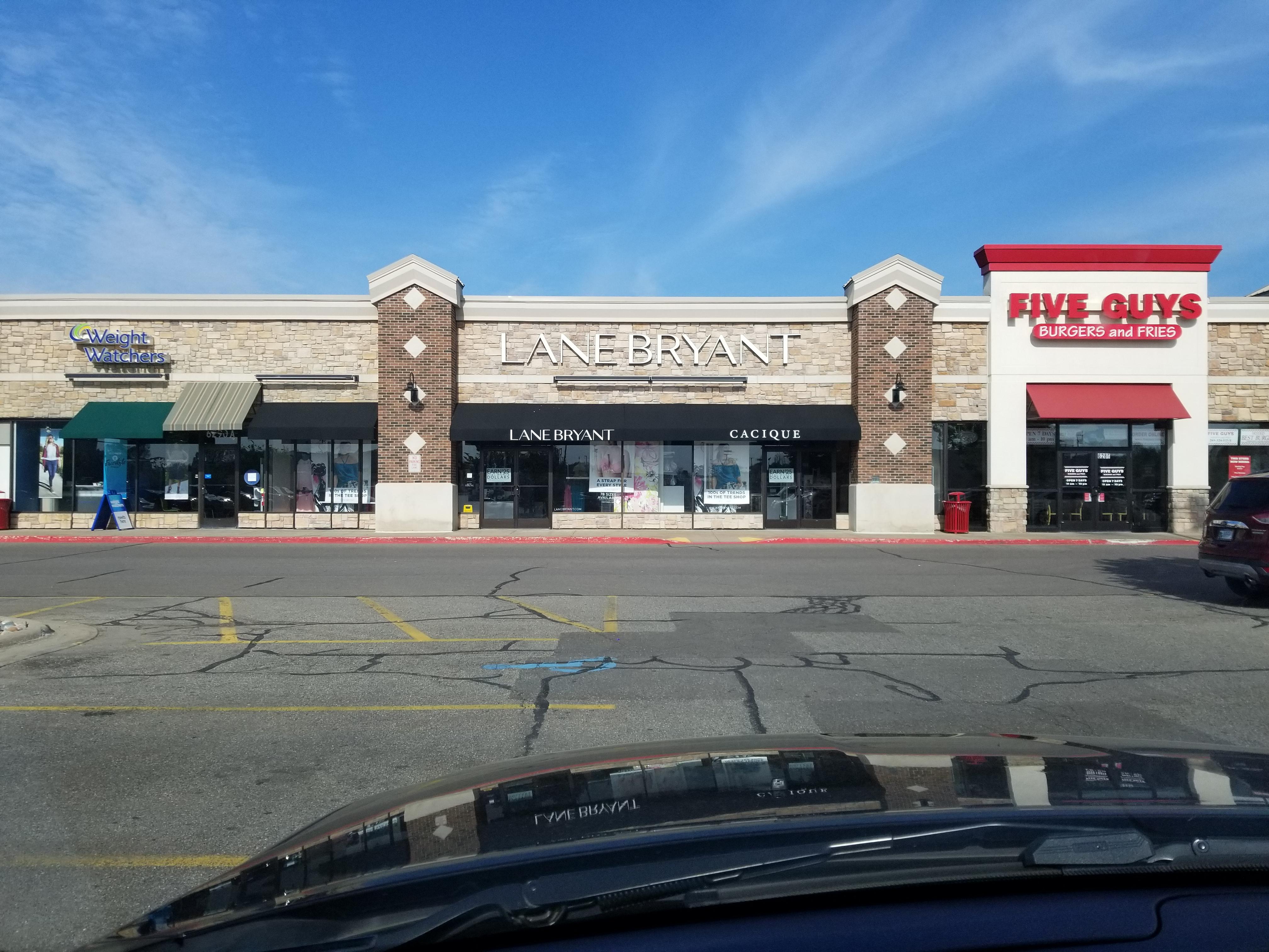 They put the plussize clothing store in Kalamazoo right between a