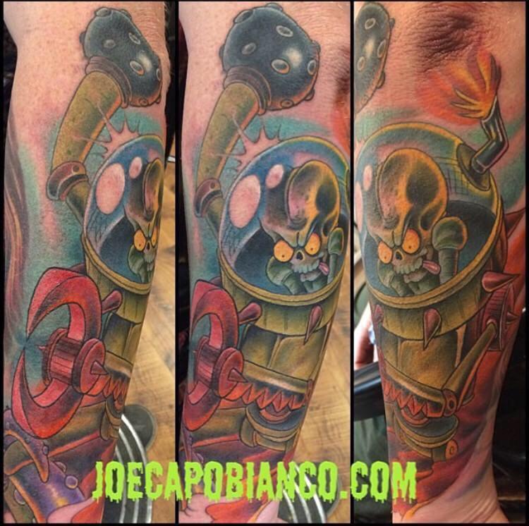 Mars Attacks! Artist Joe Capobianco of Hope Gallery Tattoo (New Haven