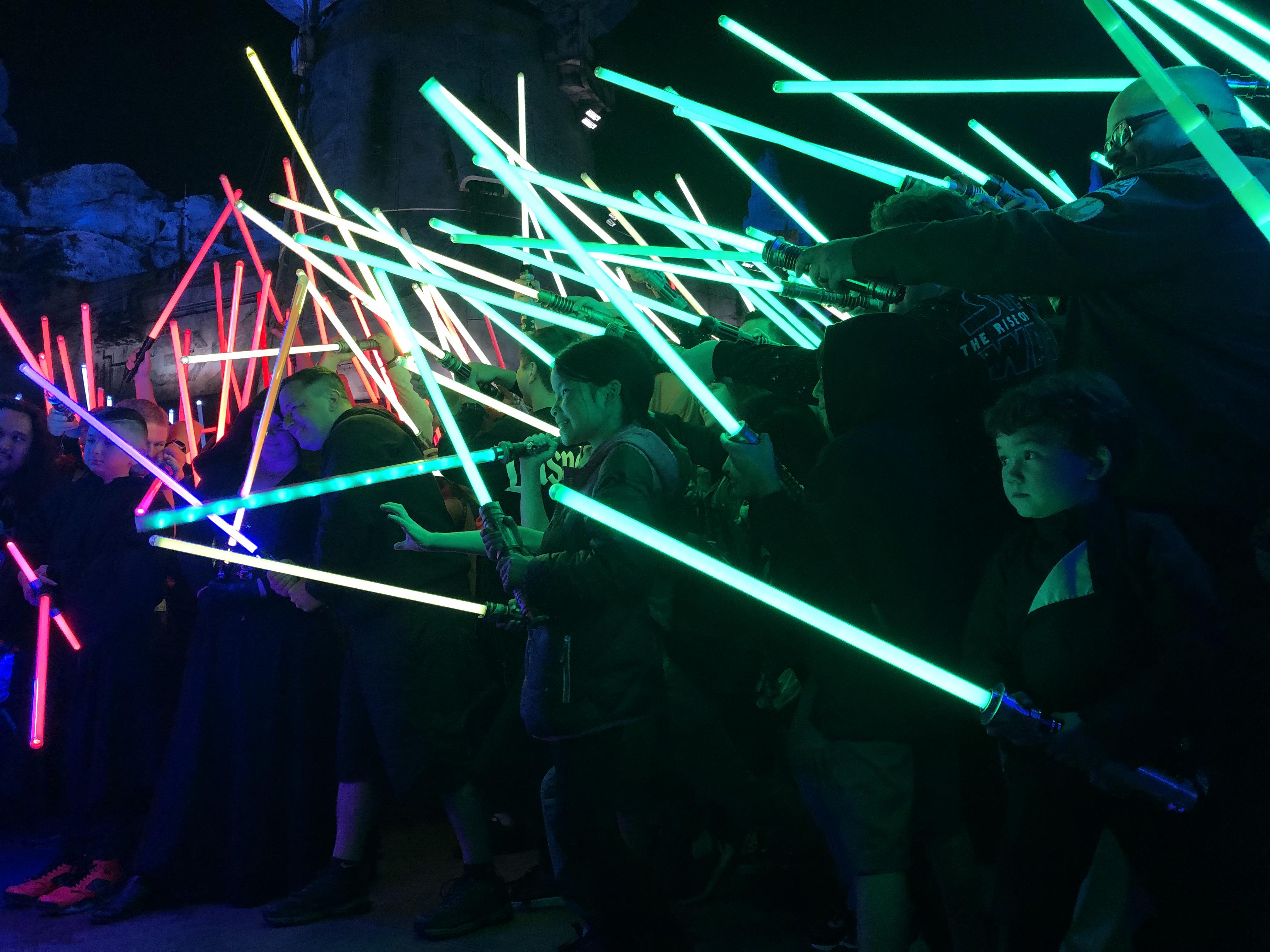 We went to our first Lightsaber Meet up at SWGEWest and it was epic. My