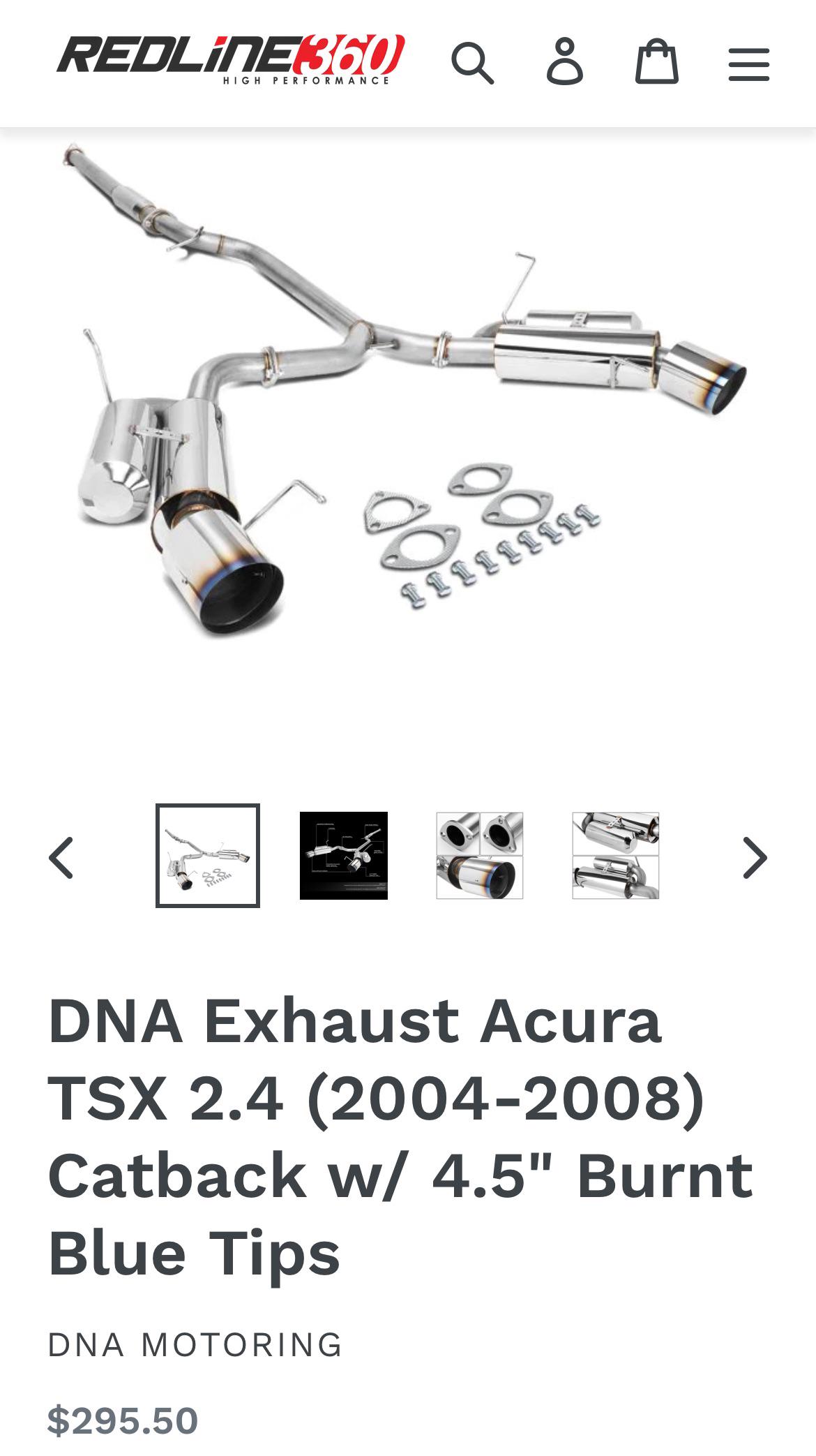 Are the under 300 TSX cat back exhaust systems obnoxiously loud r