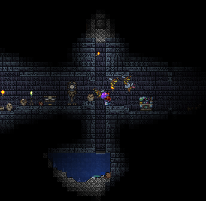 A wellhidden boulder trap... r/Terraria