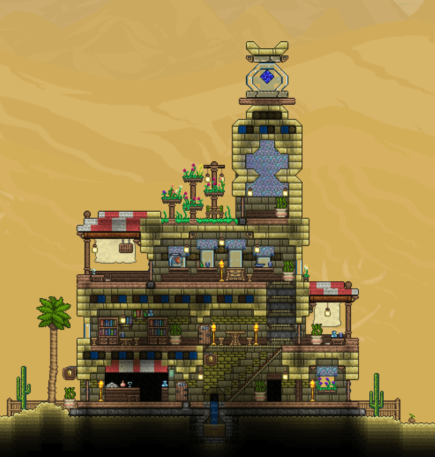 Pin by Josh Delk on terraria Terrarium, Desert outpost, Terraria house