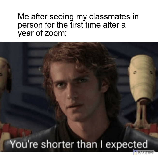 you're shorter than I expected r/PrequelMemes