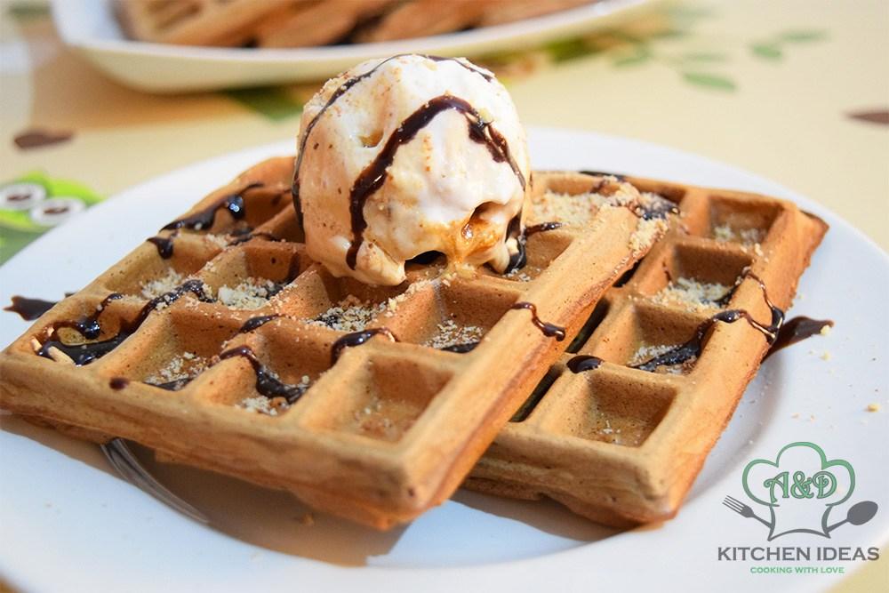 Chocolate Belgian Ice Cream Waffles r/recipes