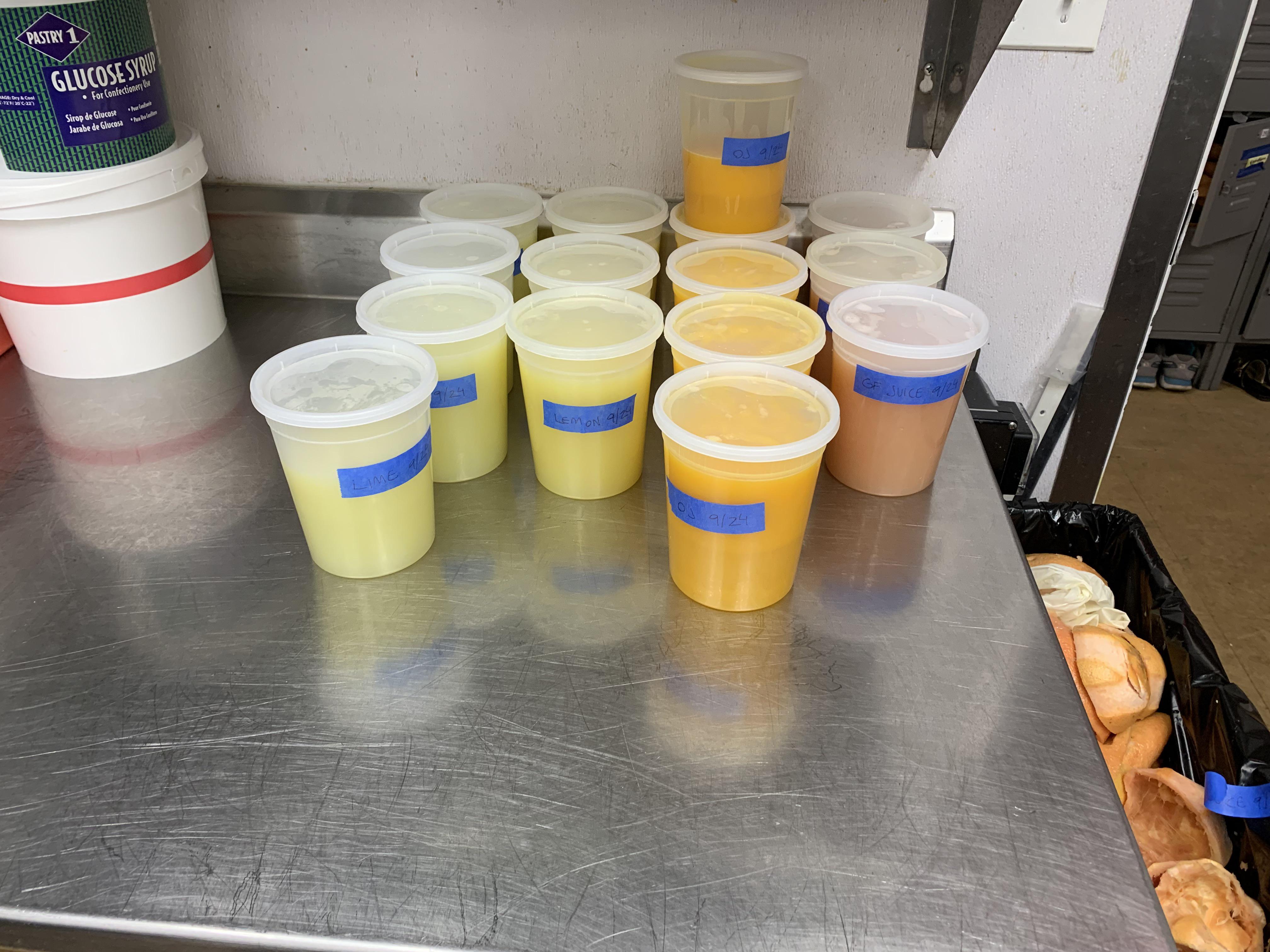 My juicing for 3 days at a bar in a Michelin Star restaurant in