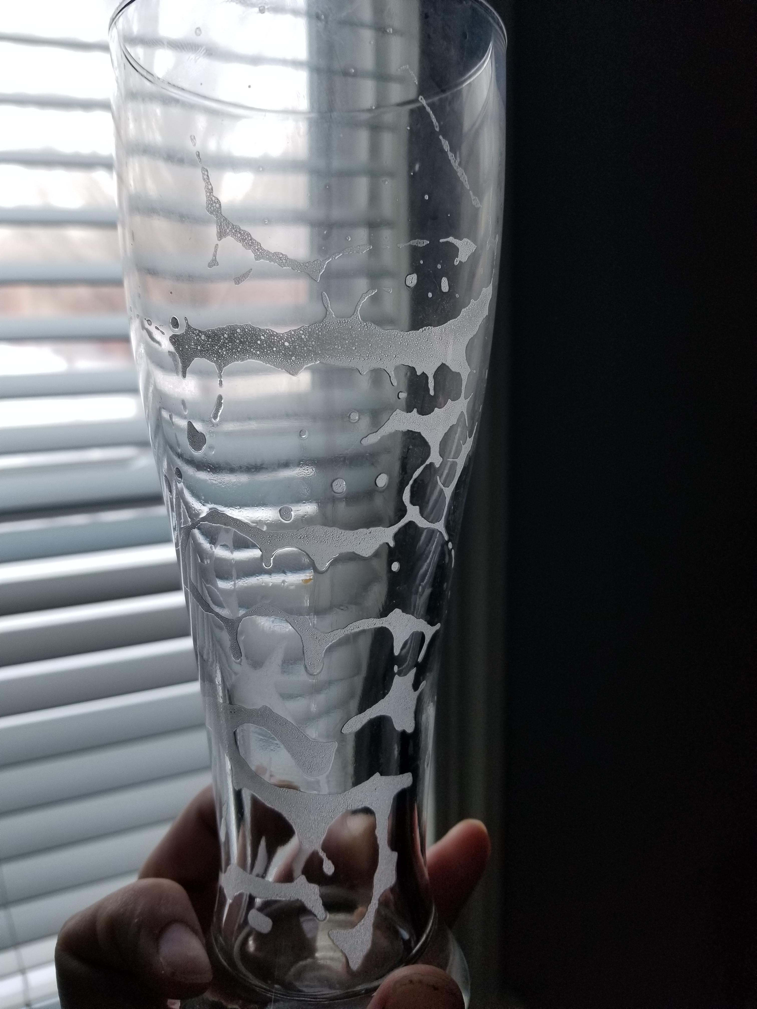 Carbonation remains every time I take a drink, but only on half of the