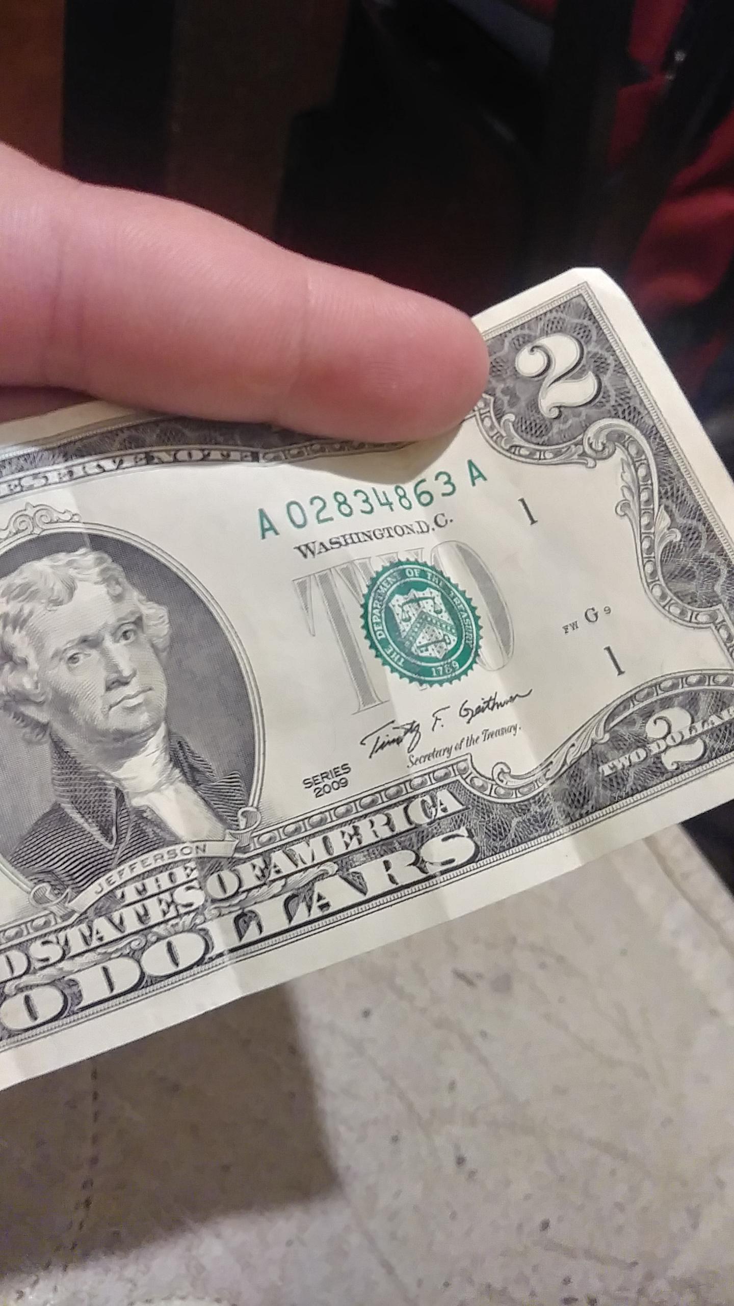 2 dollar bills are still being made. People think they're rare, which