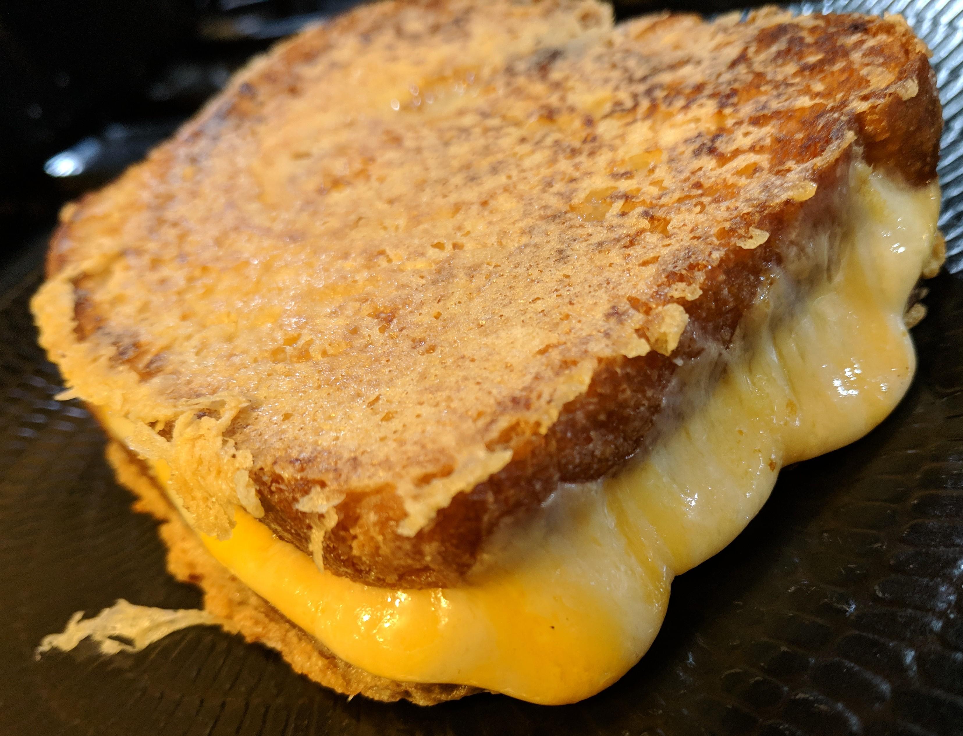 Colby jack on parm encrusted sourdough. r/grilledcheese
