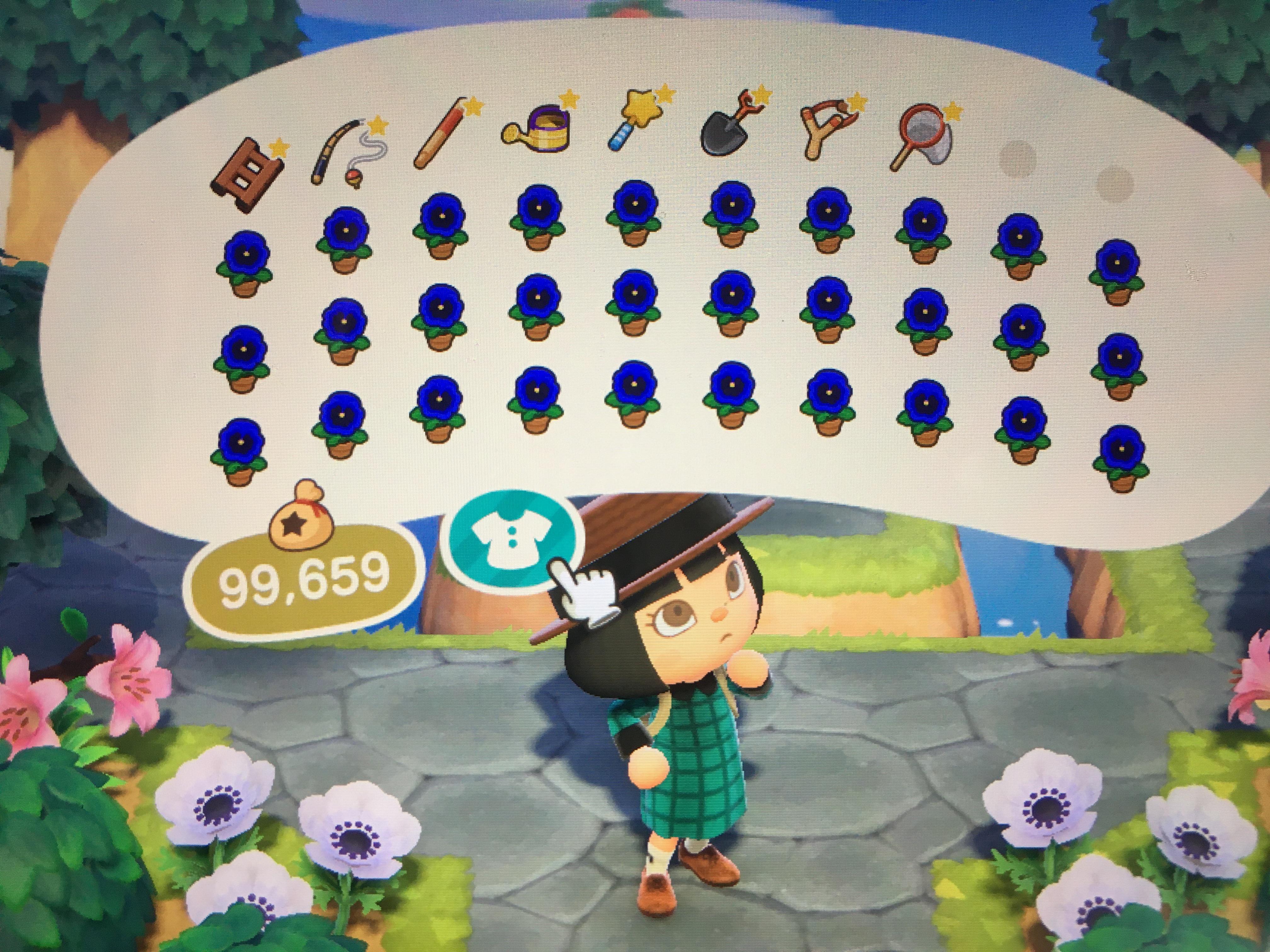 [FT] 30 blue pansies [LF] 5 NMT pls comment if interested in all 30 r/AnimalCrossingTrades
