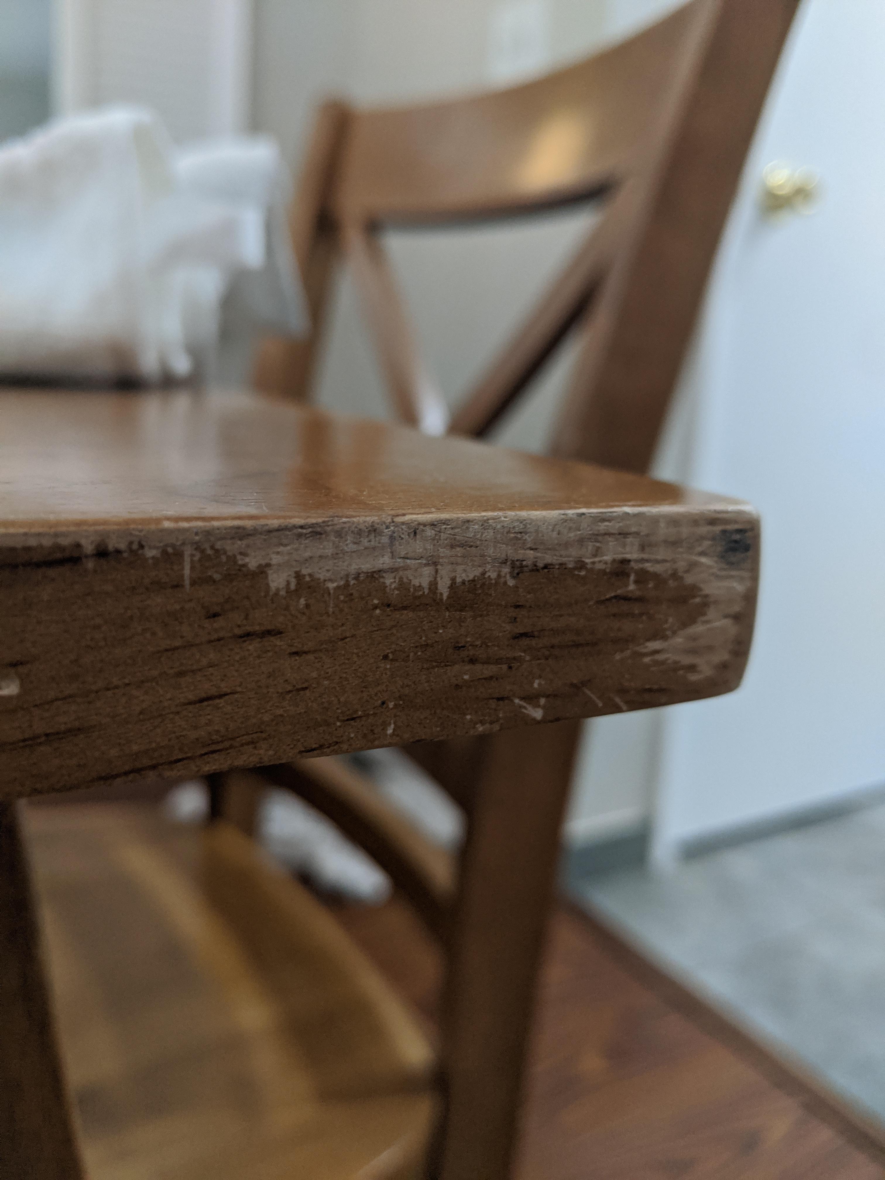 Any way to fix scuffs like these on a dinner table? r/fixit