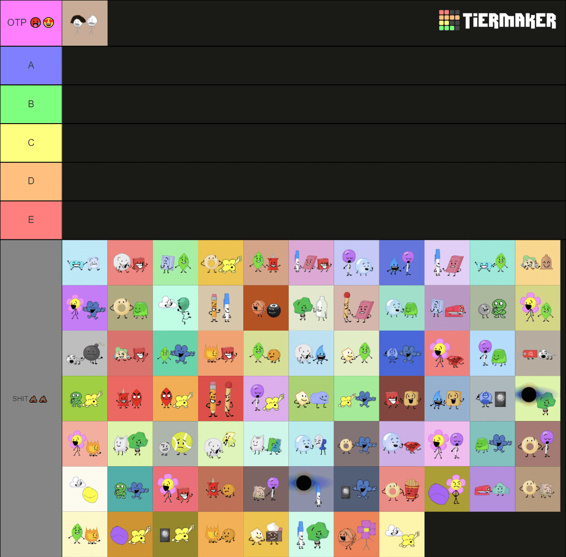 BFDI ships tier list r/BattleForDreamIsland