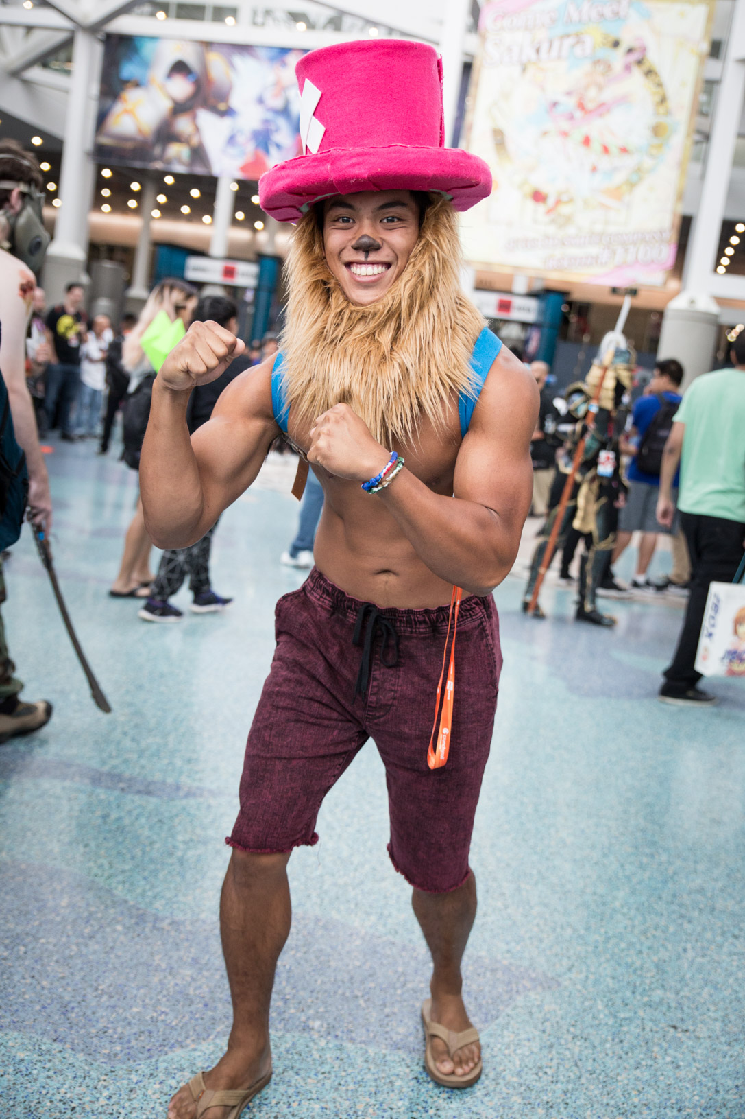 Chopper Cosplayer from AX2016 r/OnePiece