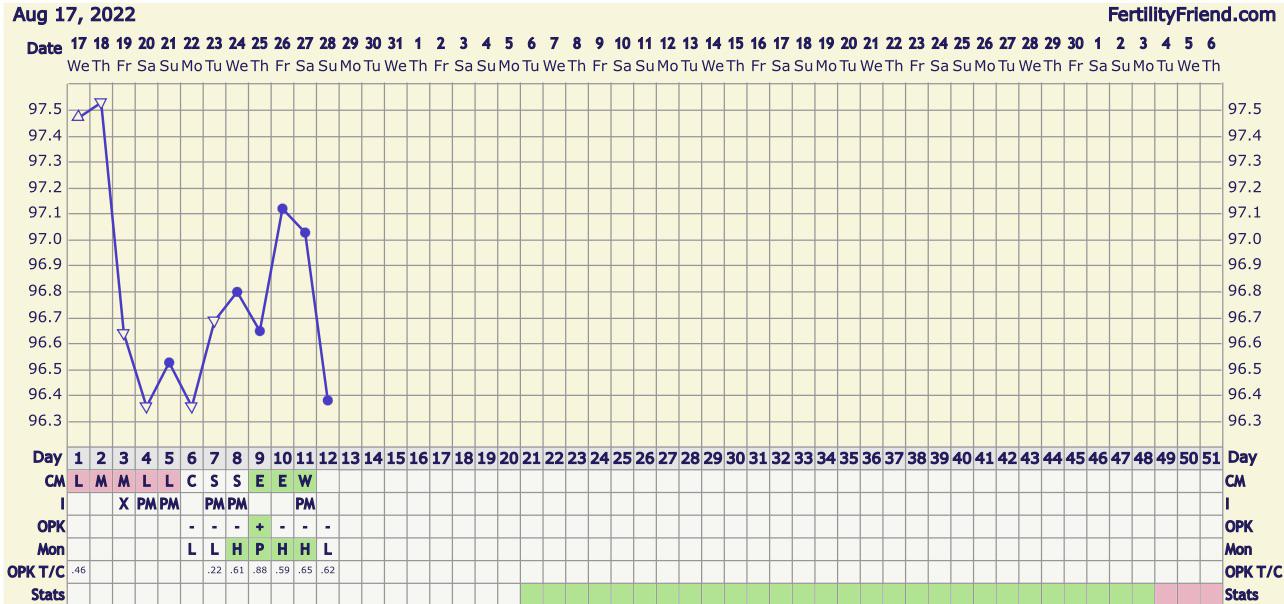 I posted this chart a few days ago and I’m still confused if I ovulated