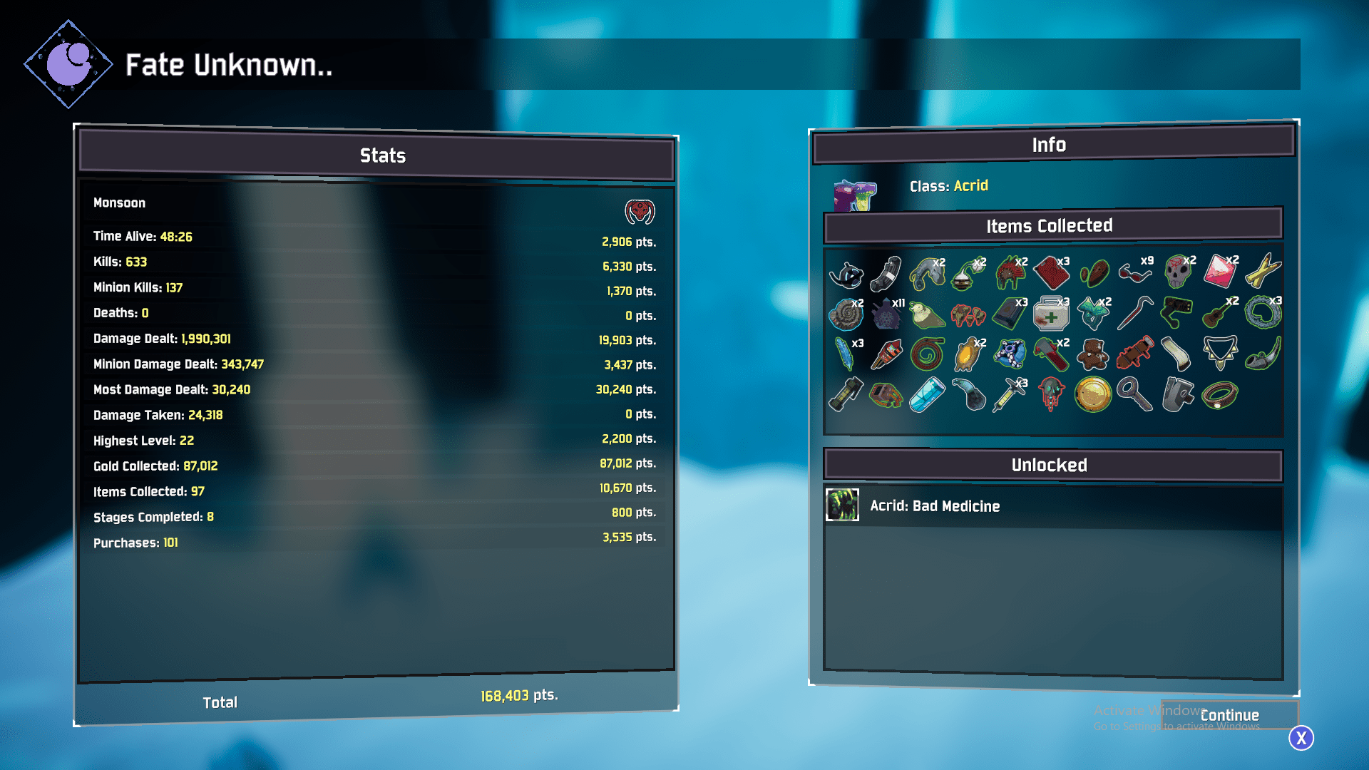 Local Skooma addict unlocks last skin. r/riskofrain