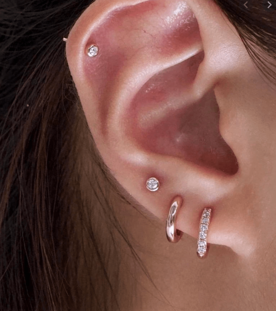 How long should I wait before wearing hoop earrings like this in my