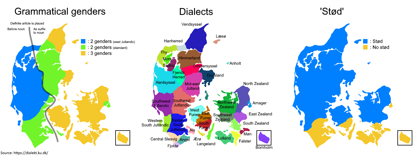 Three Maps of the Danish Language [1400x520] (courtesy u/jbkjbk2310