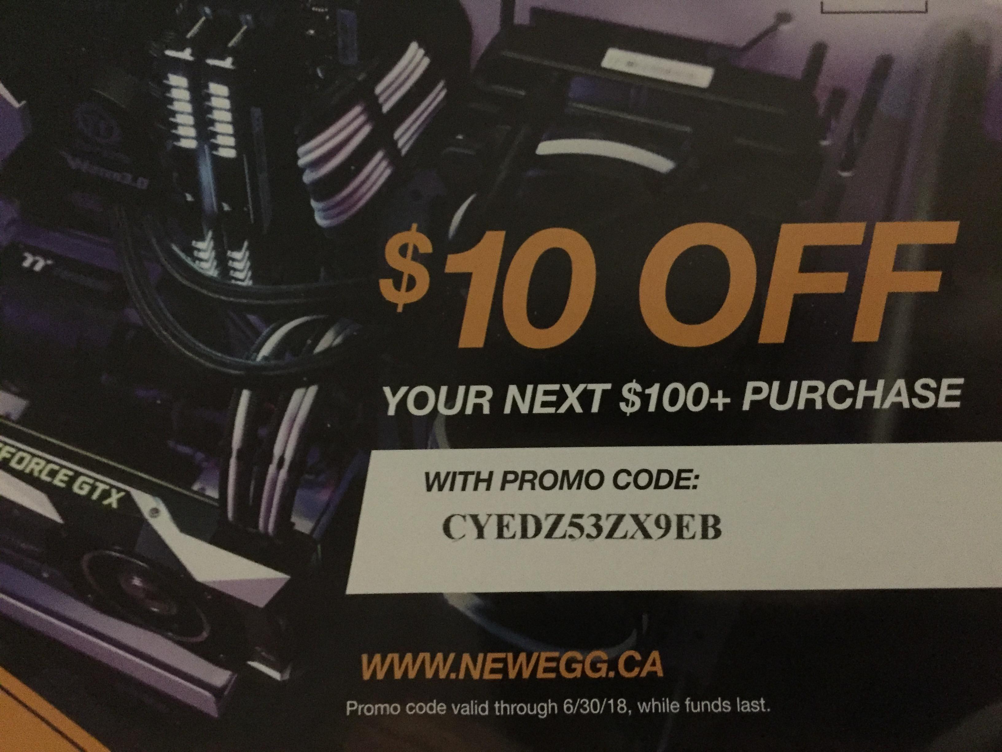 Another one! Newegg 10 off 100 Coupon (expires tomorrow) r