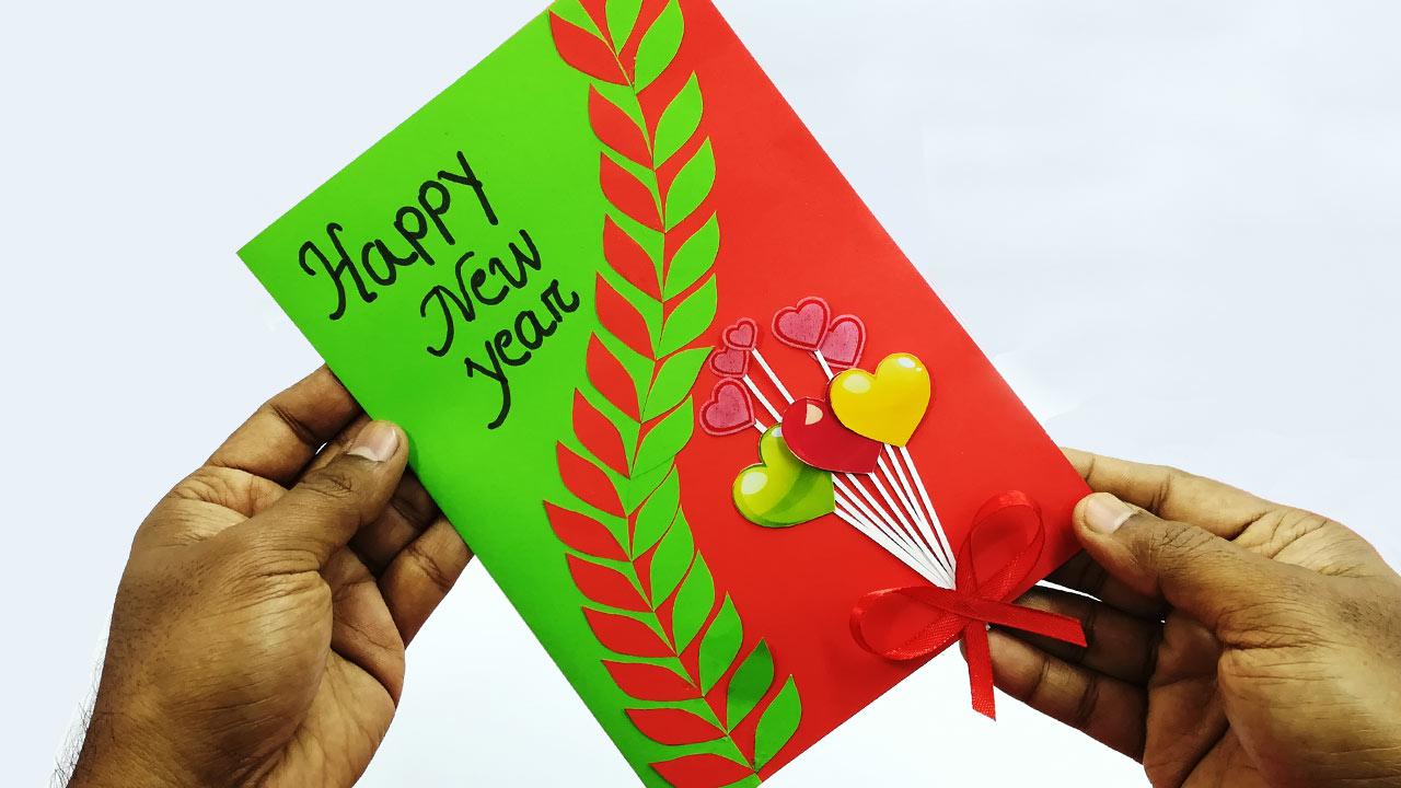 Easy Handmade Happy New Year Pop Up Card Idea (Tutorial Link In Comment