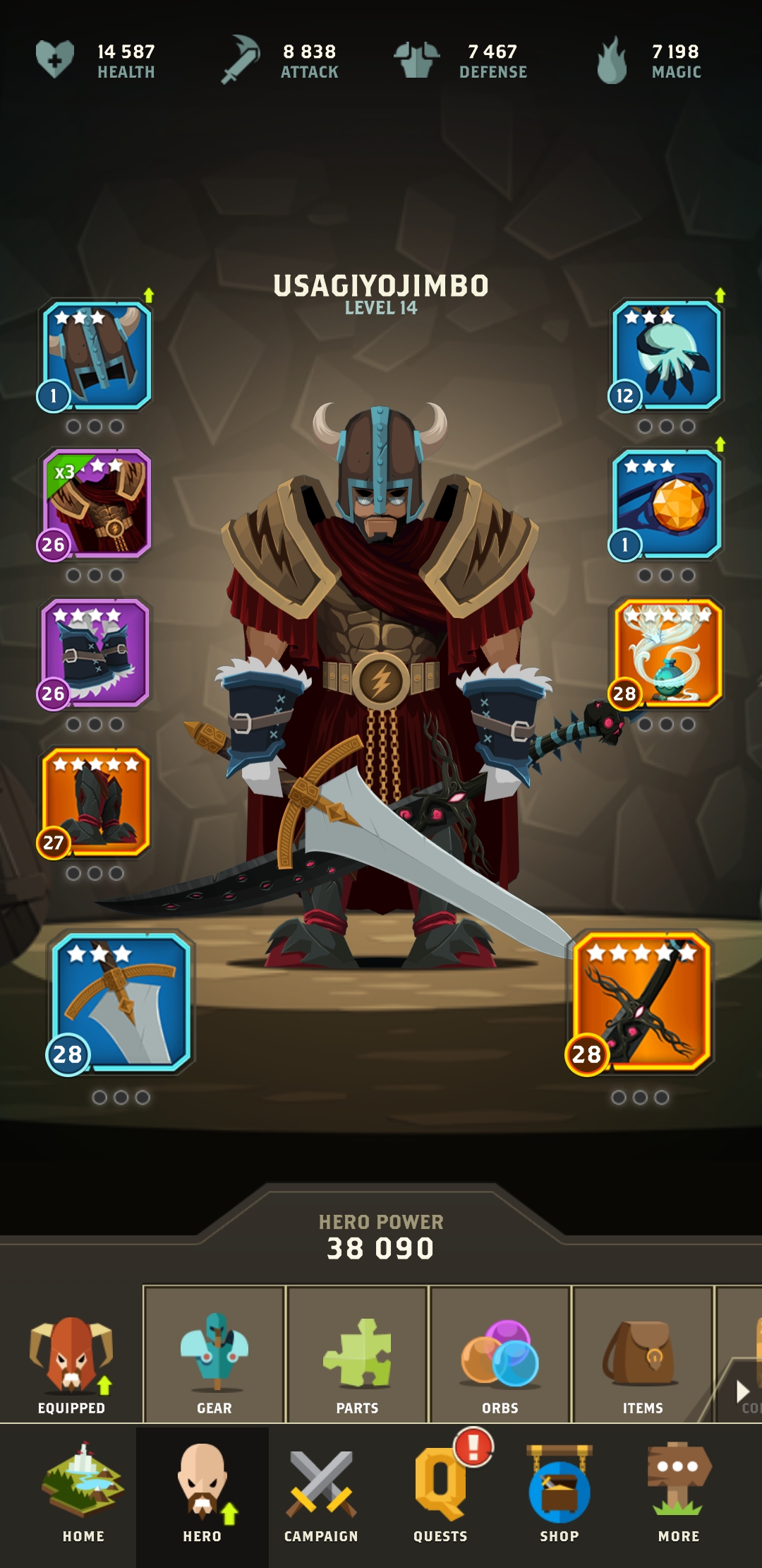 I'm a newbie here. All my gear is mismatched as you can see at lvl 14