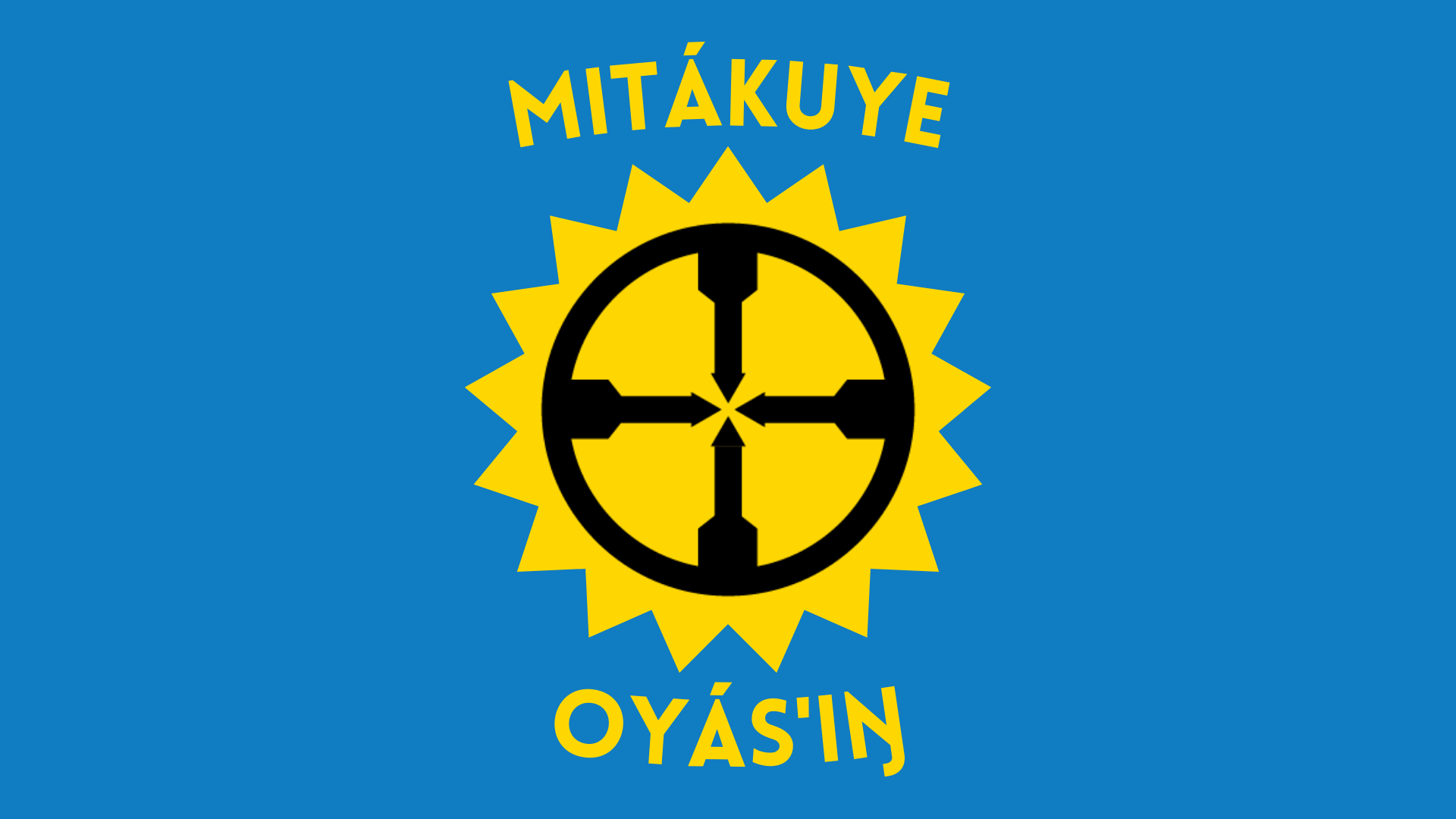 Reimagined State Flag Using Lakota Sioux Words And Imagery (The