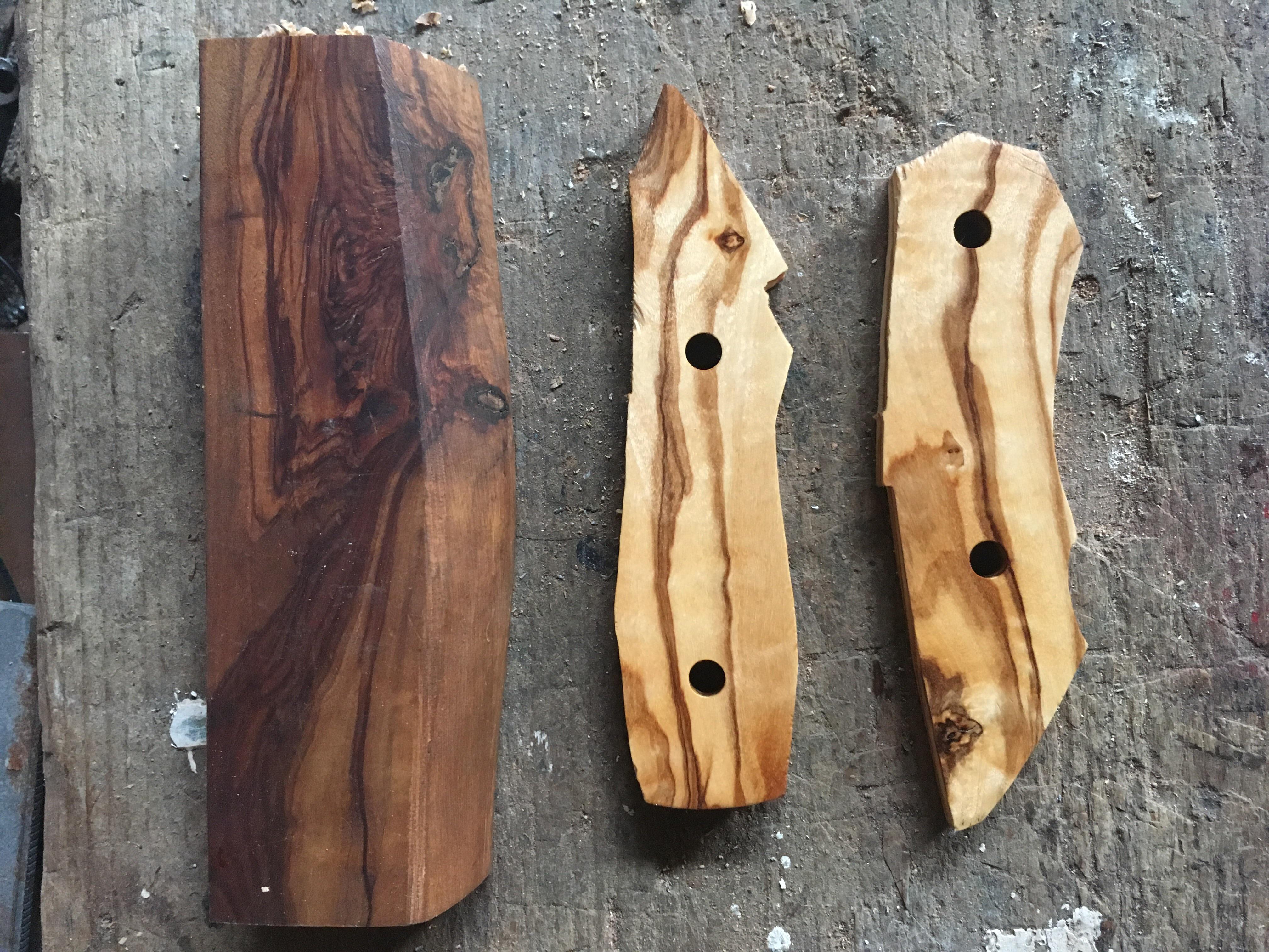 How can I get a darker finish on the 2 right pieces of wood? All 3