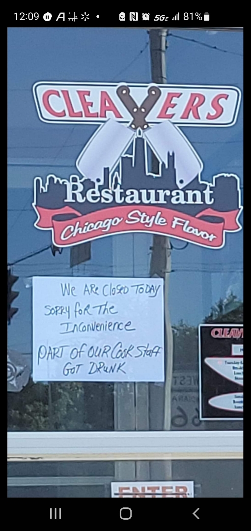 A friend found this sign at one of our local eateries today. Thought