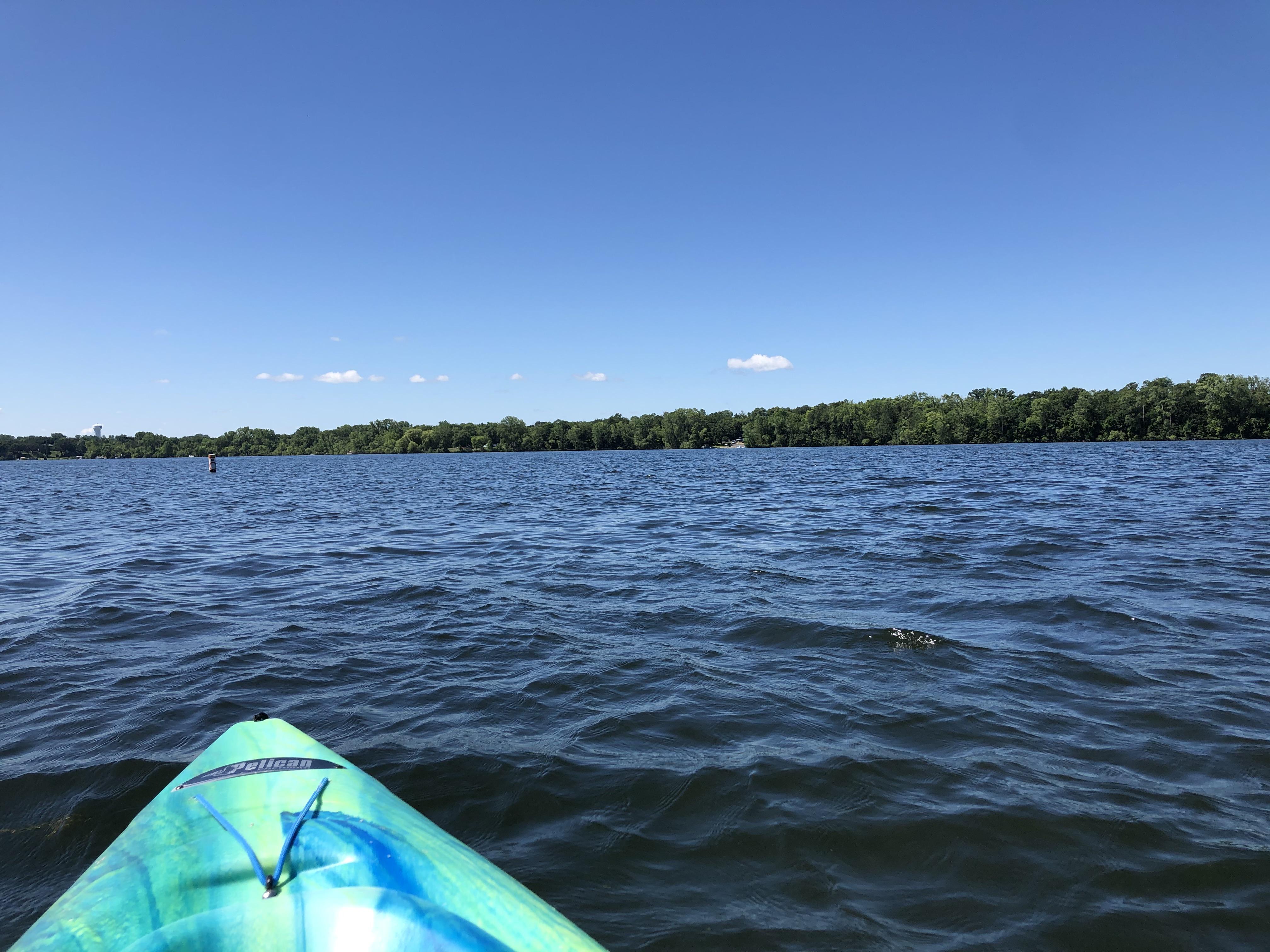 Another beautiful day to kayak. Lake Marion, Lakeville r/minnesota