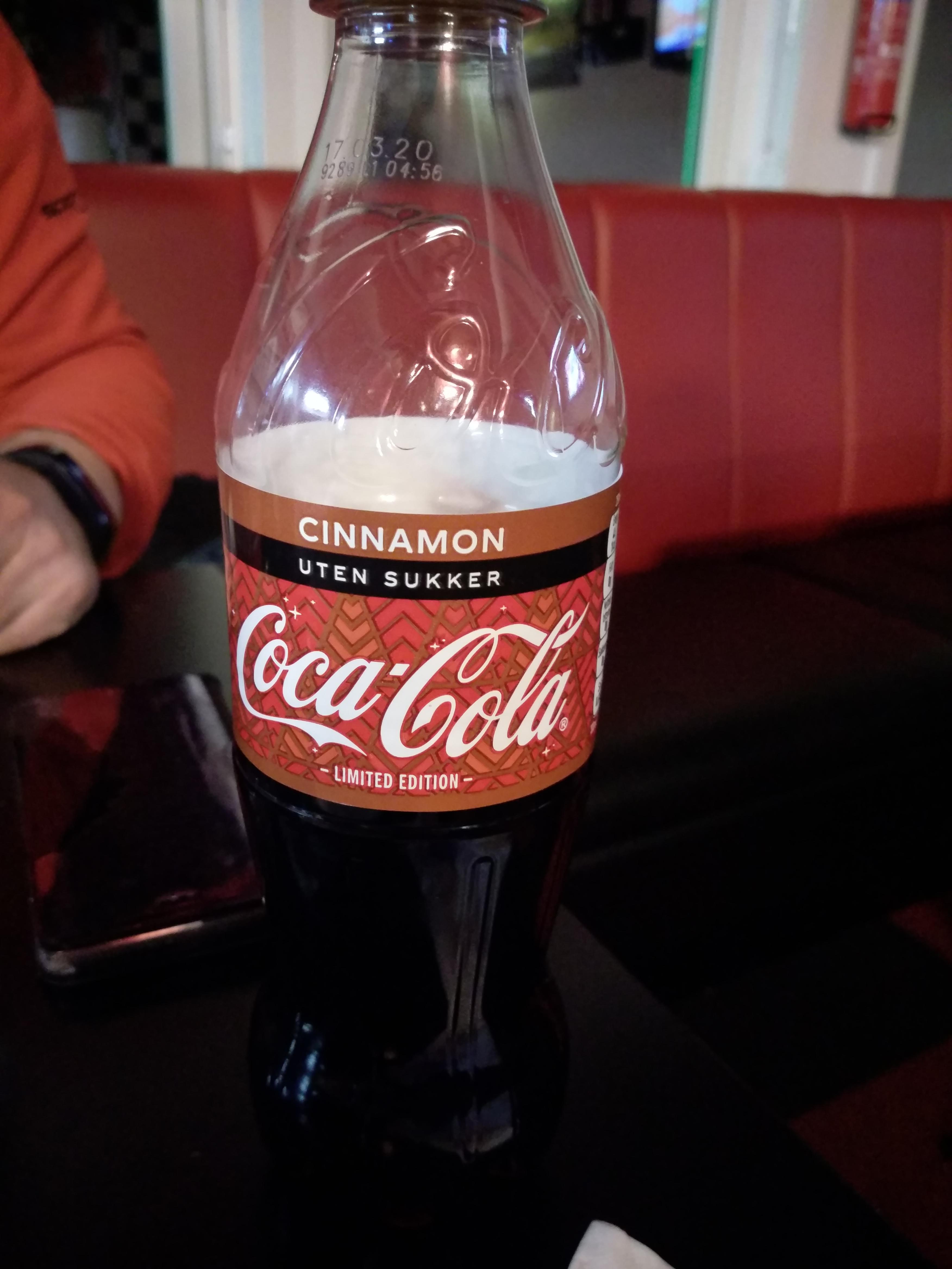 I had coke zero, same great coke taste zero sugar now with added hint