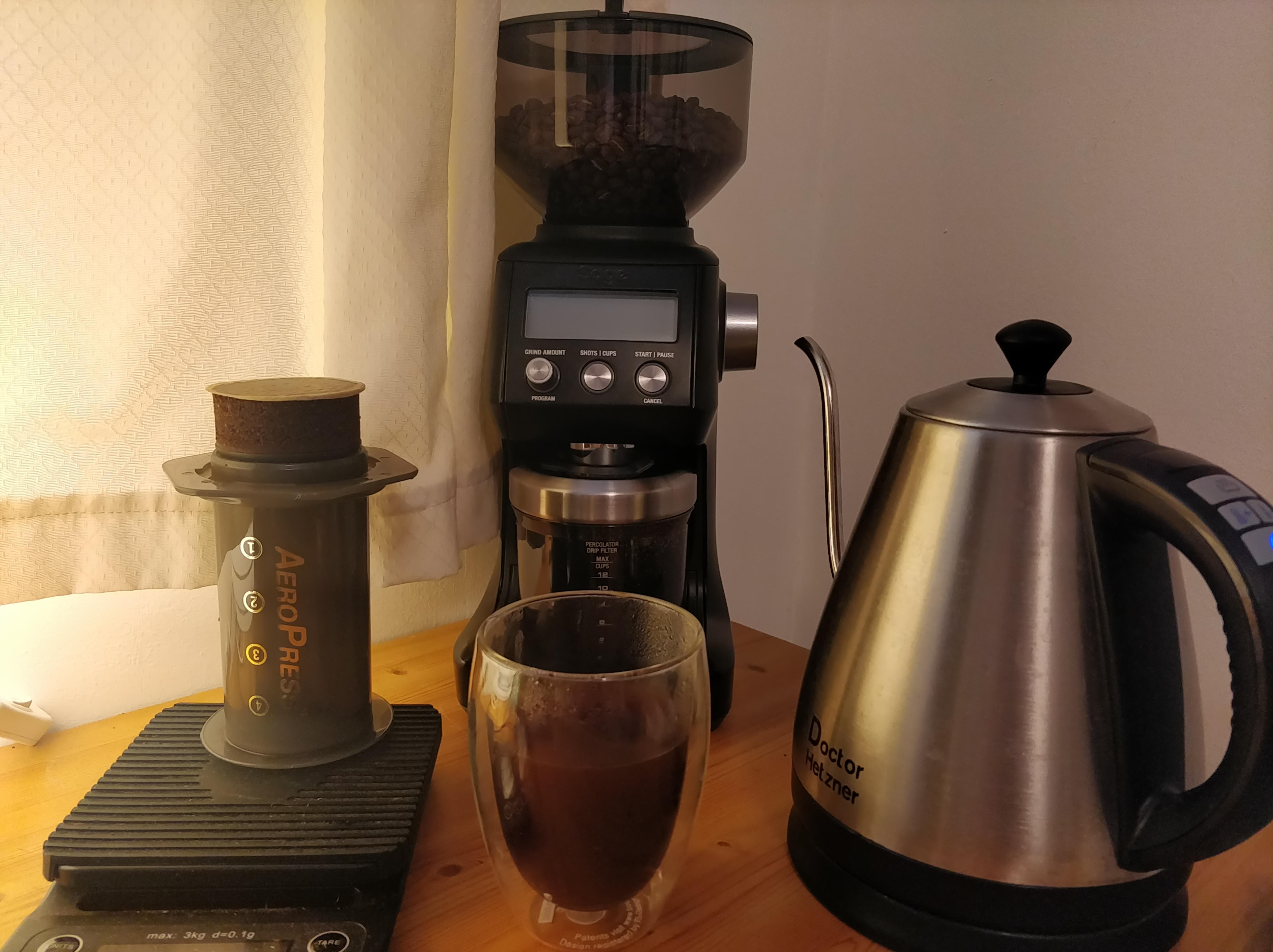 New setup with the Sage (Breville to you yanks) Smart Grinder Pro