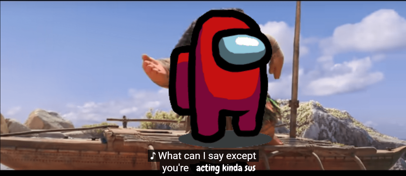 red be acting kinda sus r/AmongUs