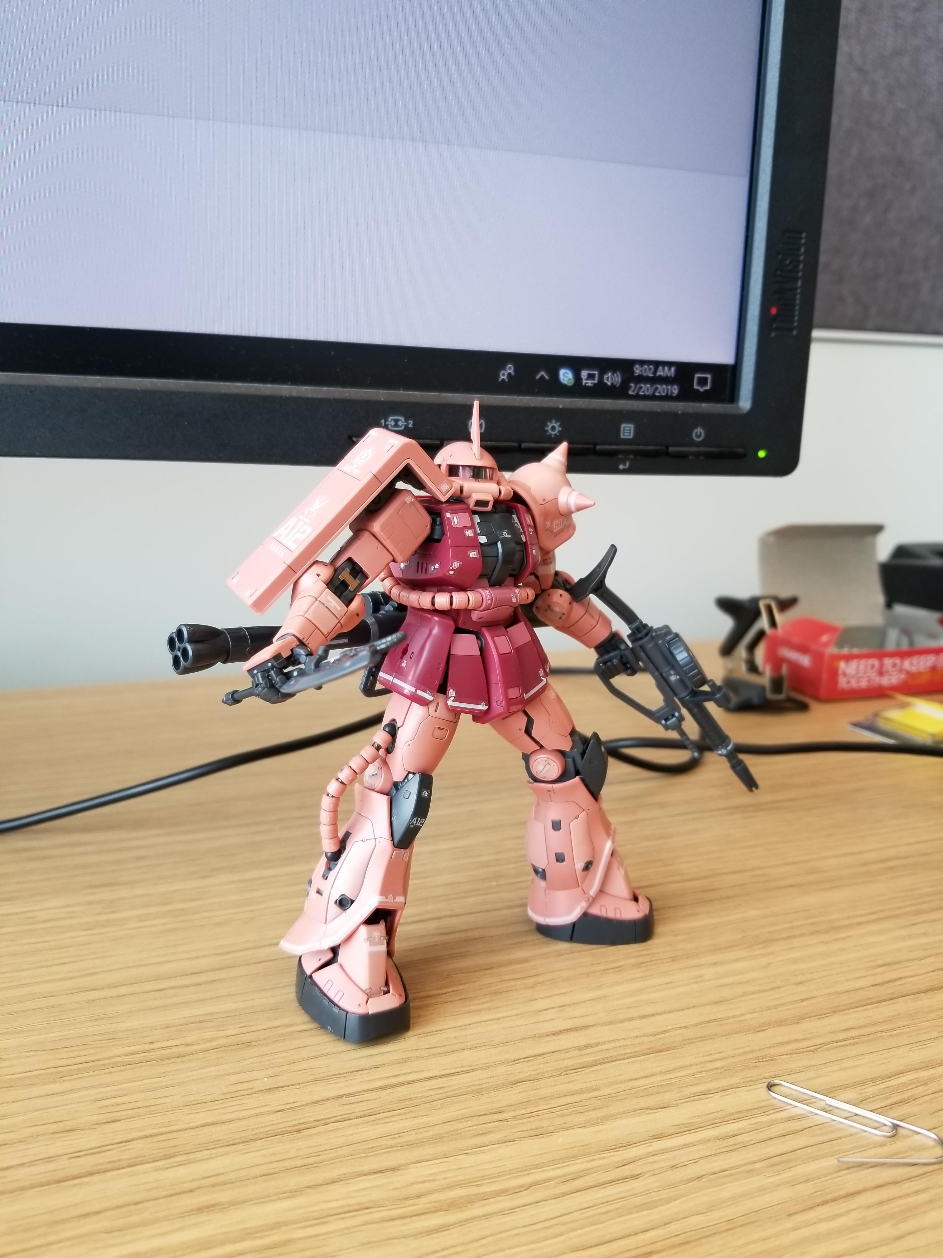 Brought in a new desk ornament to defend my office r/Gunpla