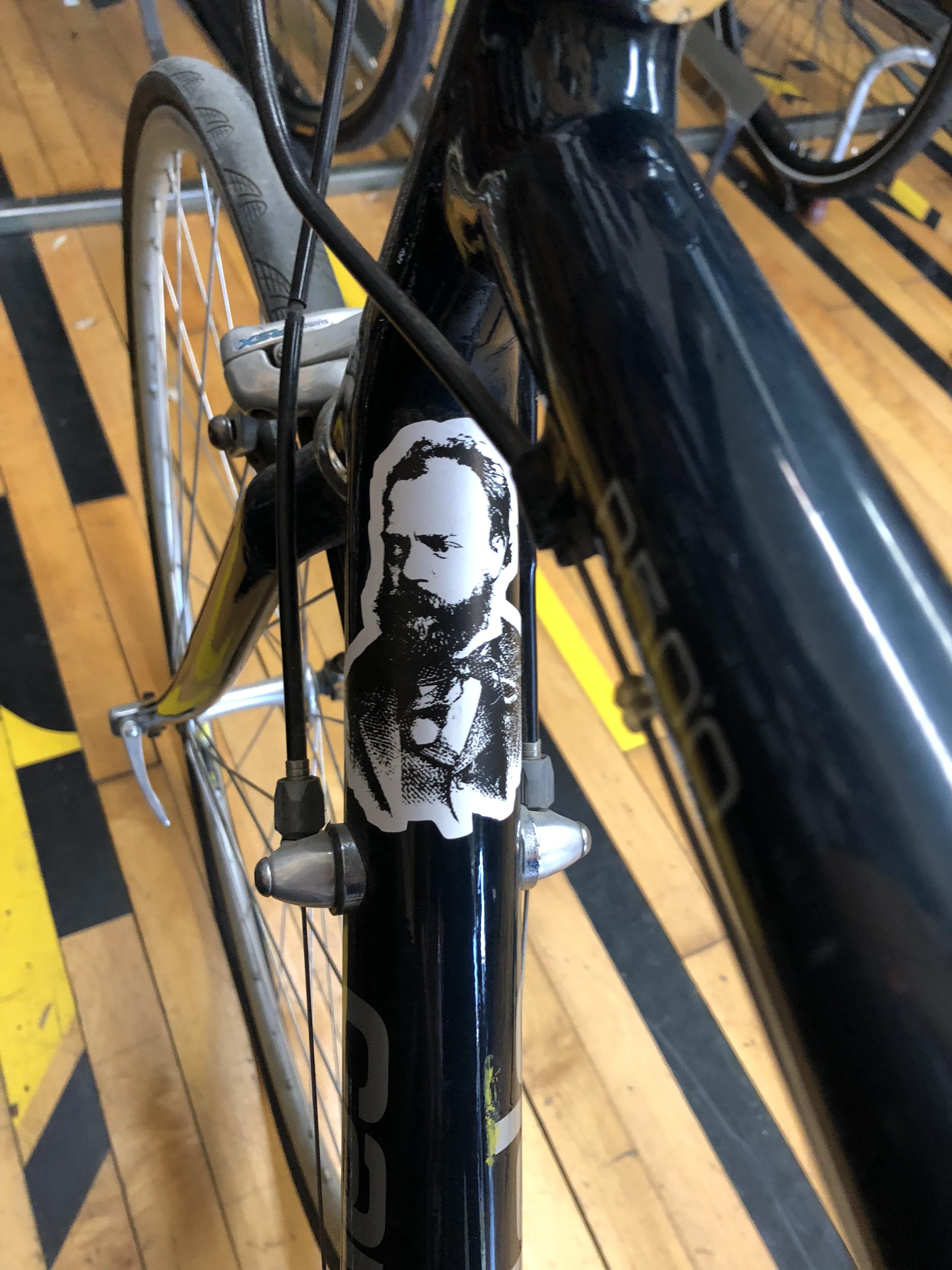 Who is the man on this sticker? Bought this bike in a pawn shop in